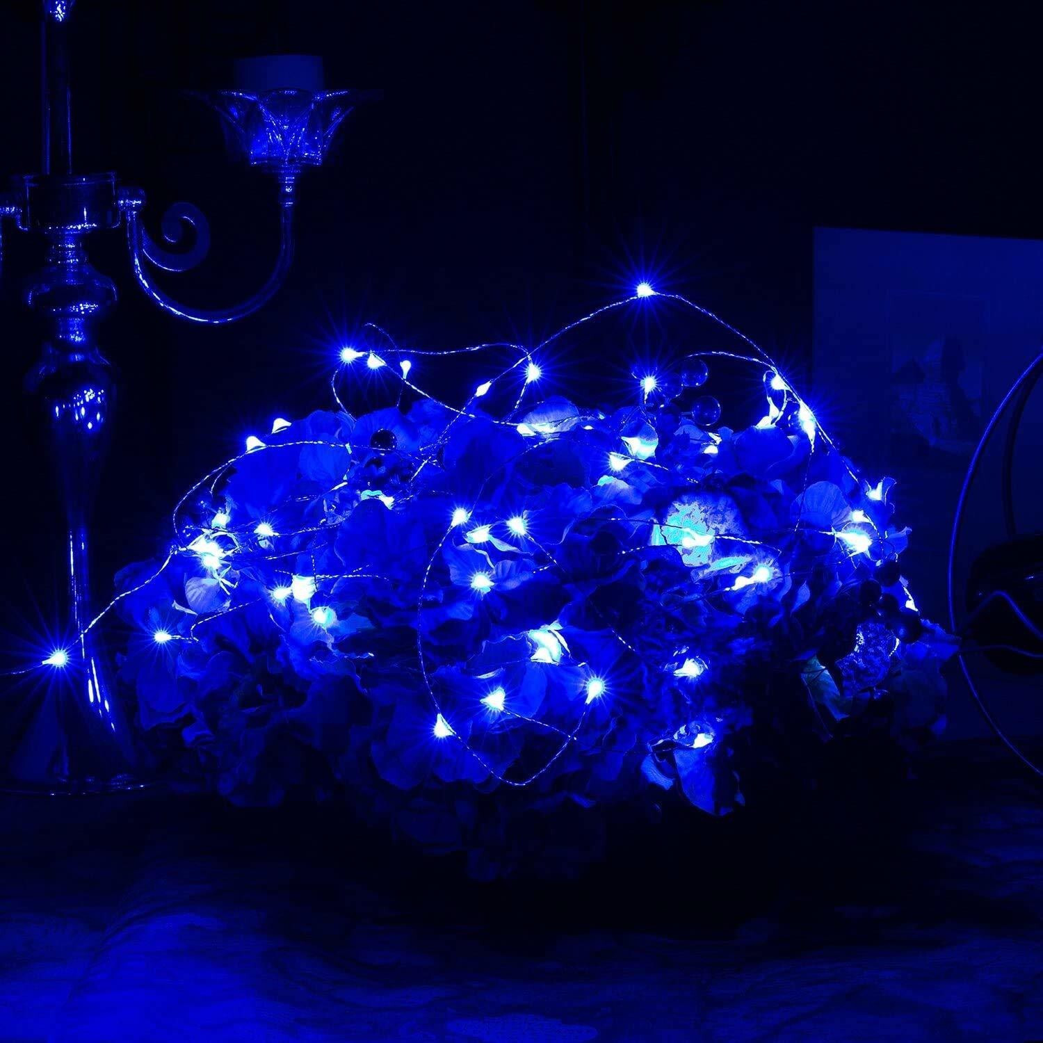 Image of XERGY 100 LEDs 10 m Blue Steady String Rice Lights