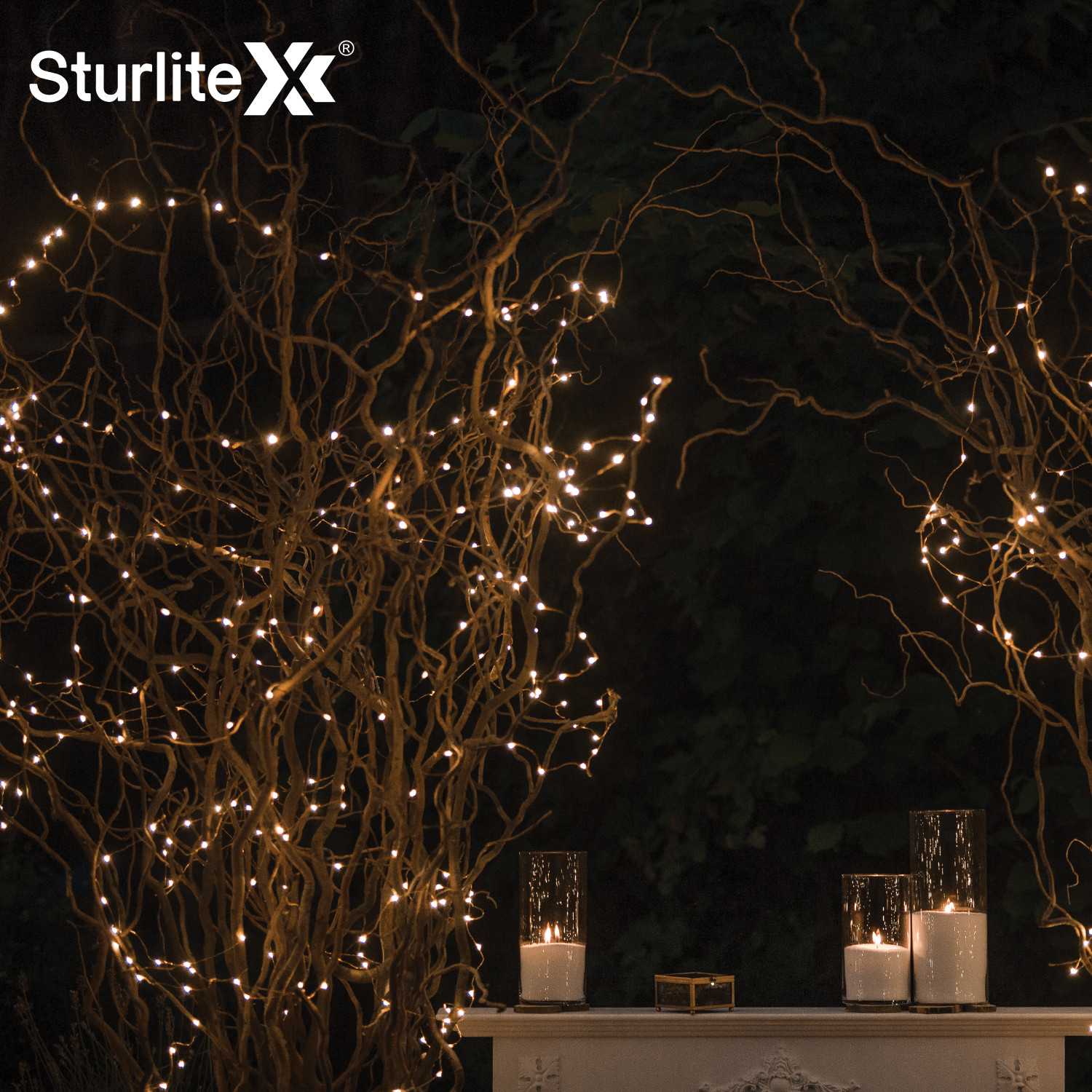 Image of Sturlite 46 LEDs 10 m Yellow Flickering, Steady Bulb Rice Lights