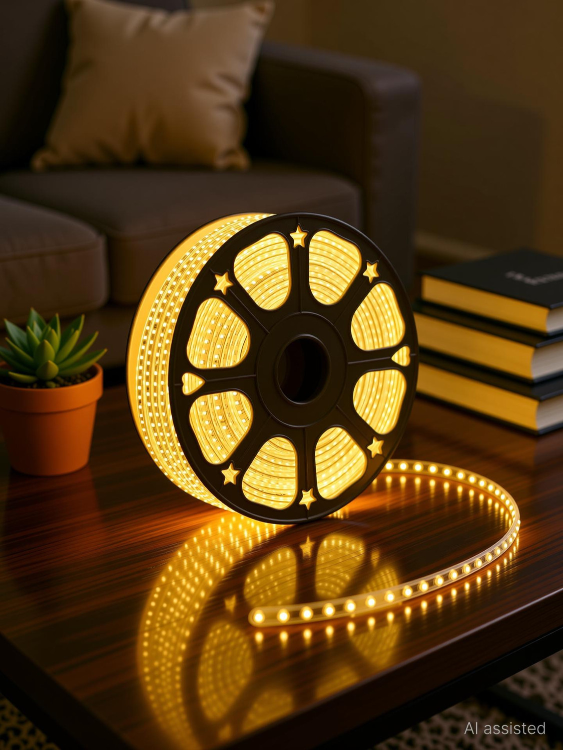 Image of MPROW 600 LEDs 3 m Yellow Steady String Rice Lights (Pack of 1)
