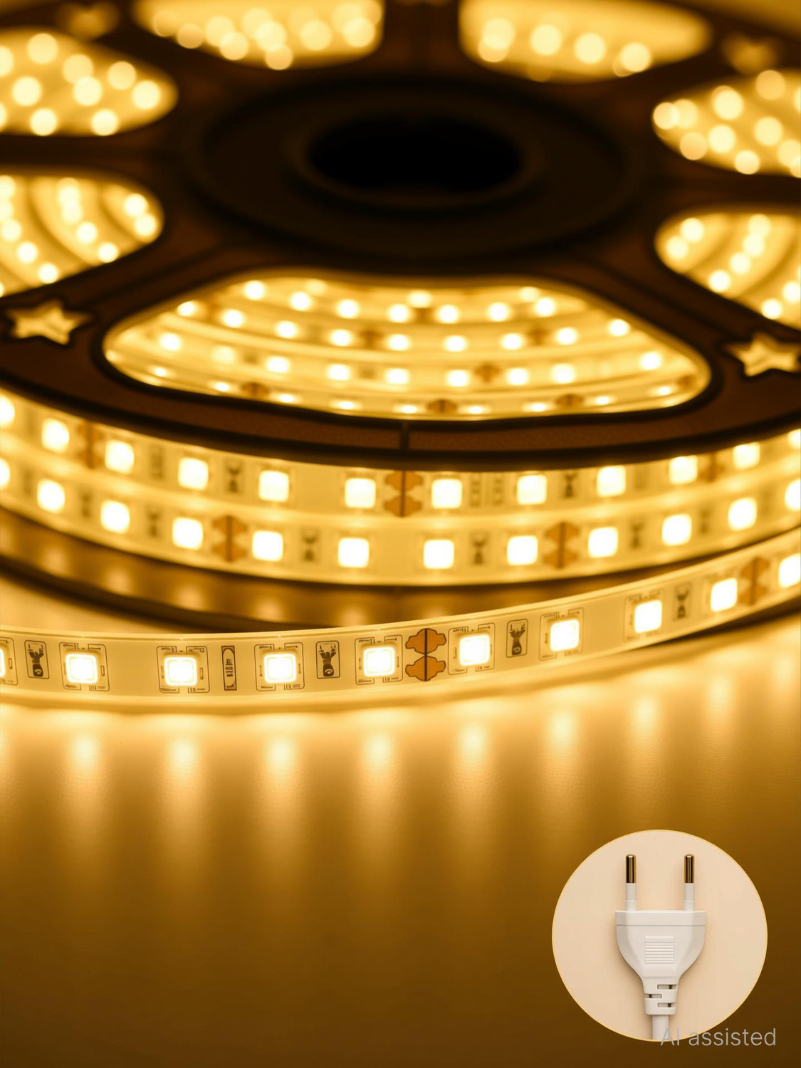 Image of MPROW 600 LEDs 3 m Yellow Steady String Rice Lights (Pack of 1)