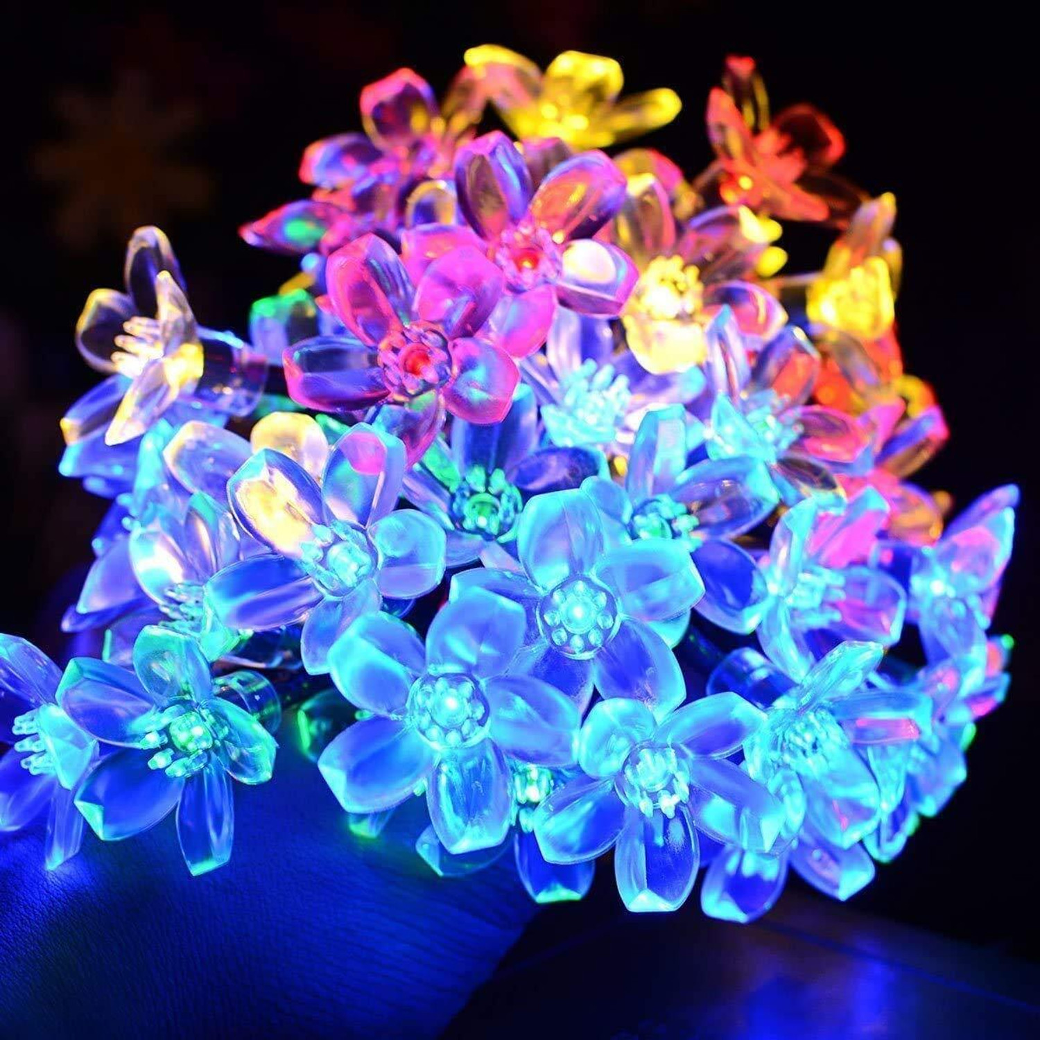 Image of FIZZYTECH 50 LEDs 10 m Multicolor Steady Flower Rice Lights