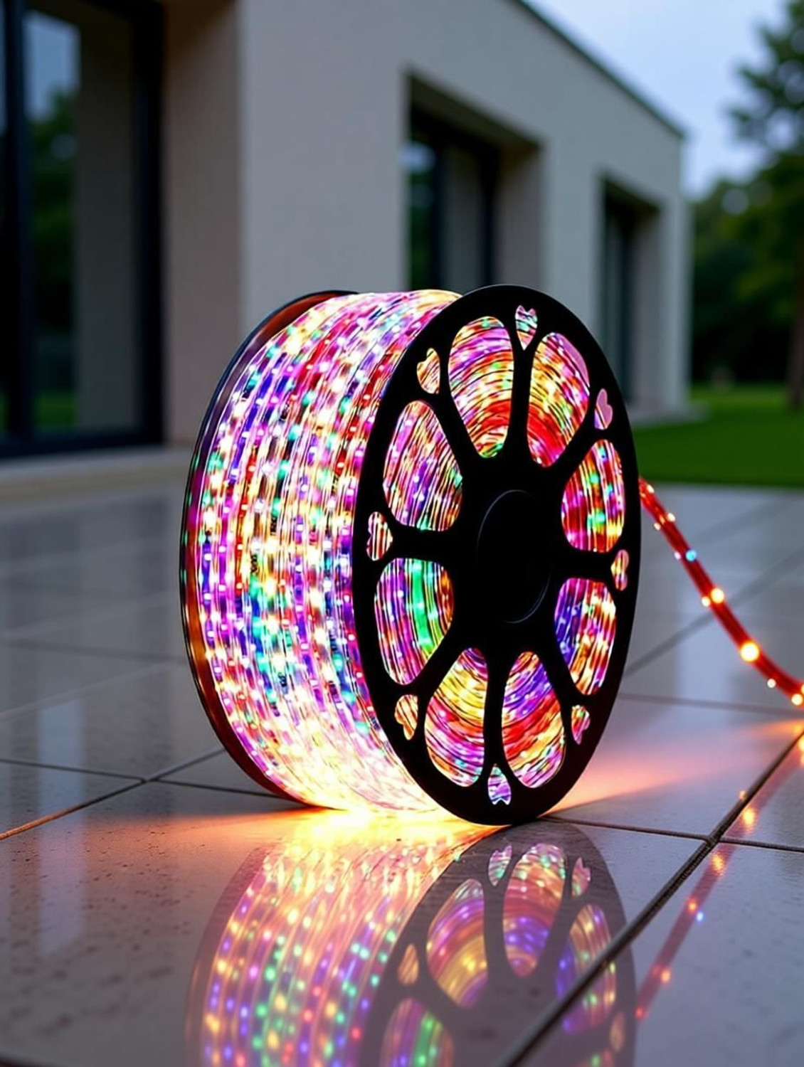 Image of SAVALIYA TECHNOLOGY 400 LEDs 5 m Multicolor Steady Strip Rice Lights (Pack of 1)