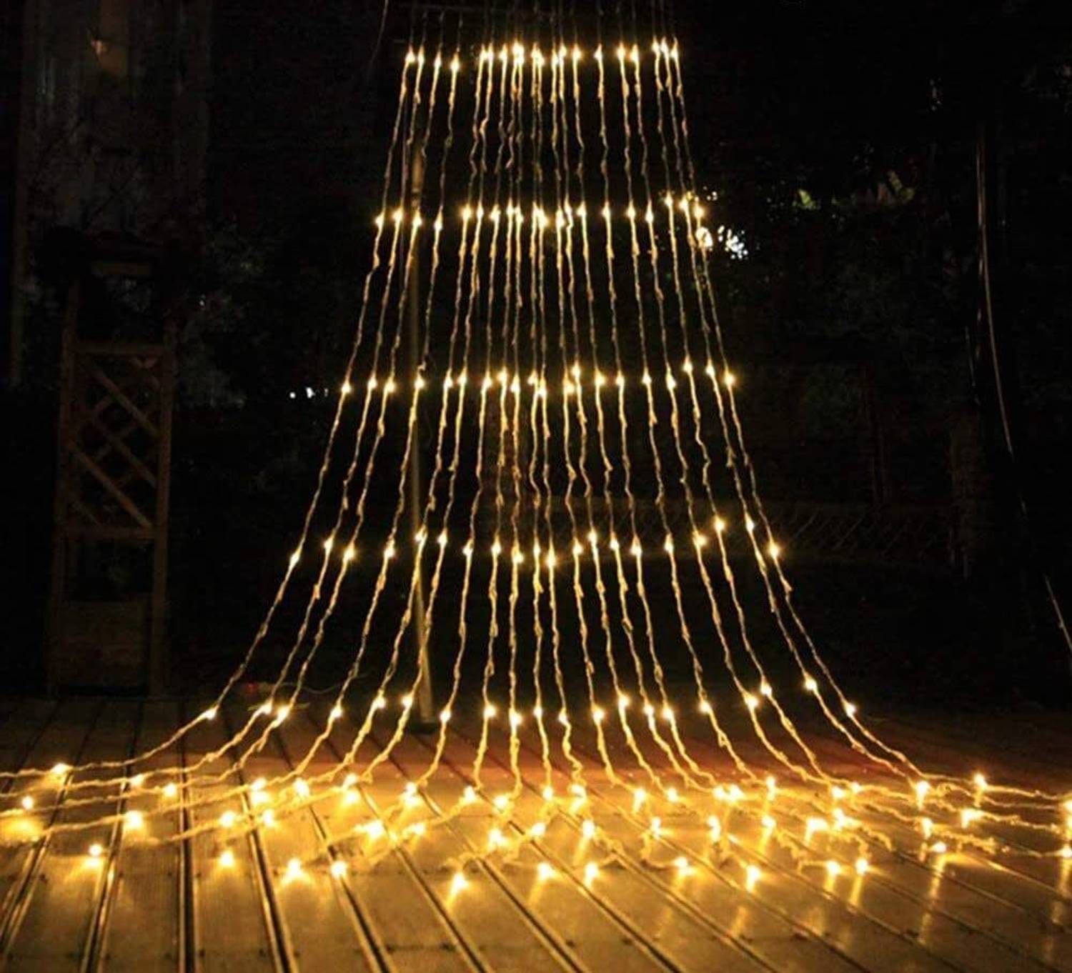 EKRAJ 180 LEDs 3 m Gold Flickering String Rice Lights (Pack of 1)