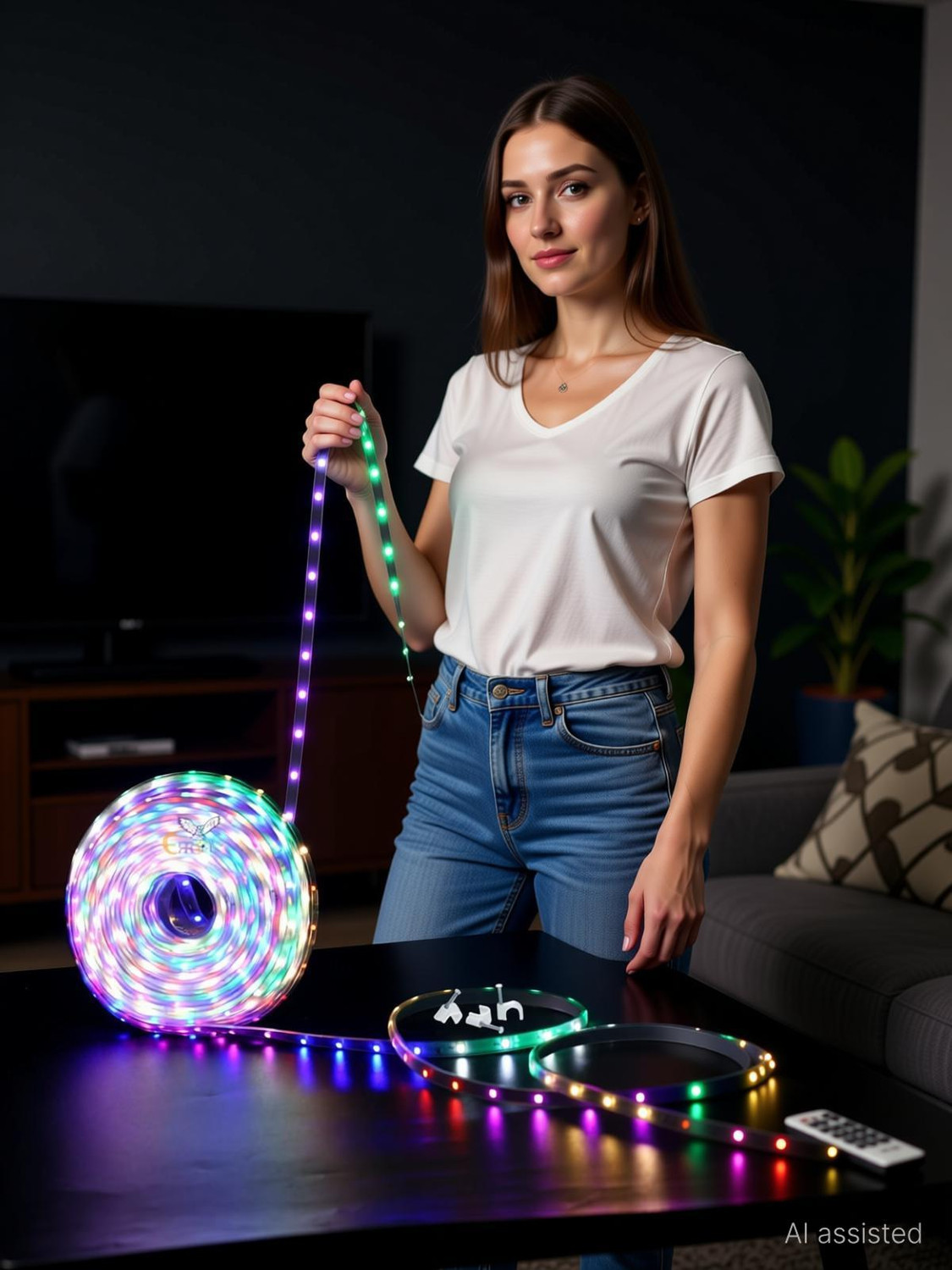 Image of Errol 1199 LEDs 10.03 m Multicolor Steady Strip Rice Lights