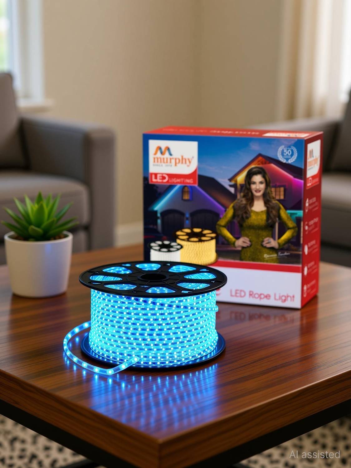MURPHY 2400 LEDs 20m Blue Rice Lights Pack of 1 - Image 1