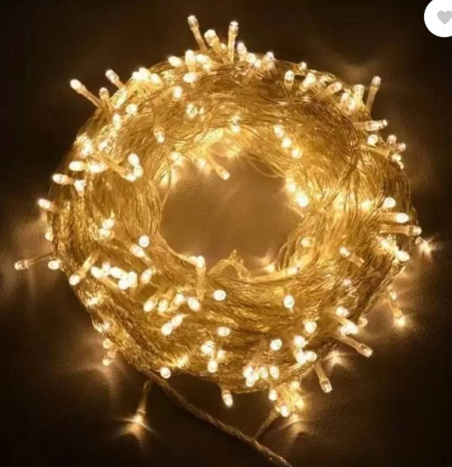 ACCESSORIZEMEII 28 LEDs 10 m Gold Steady String Rice Lights