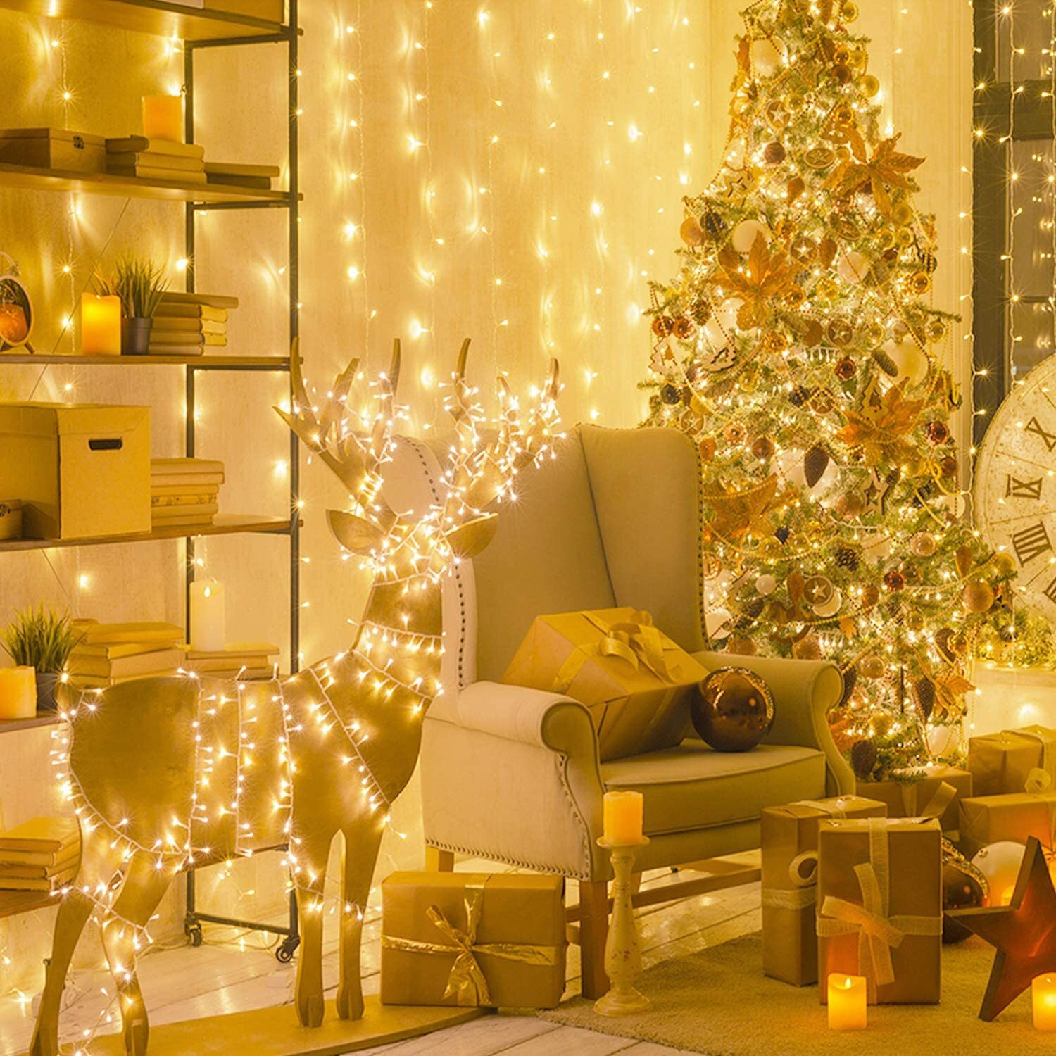 Image of MPROW 40 LEDs 11 m Yellow Steady Bulb Rice Lights