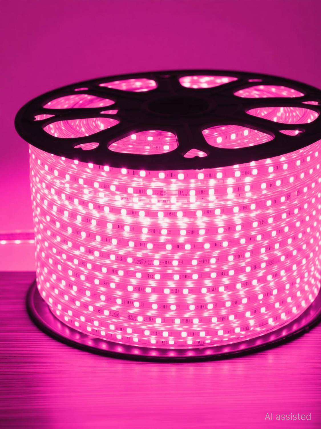 Volt Vision 1200 LEDs 20m Pink Steady Strip Rice Lights - Image 3
