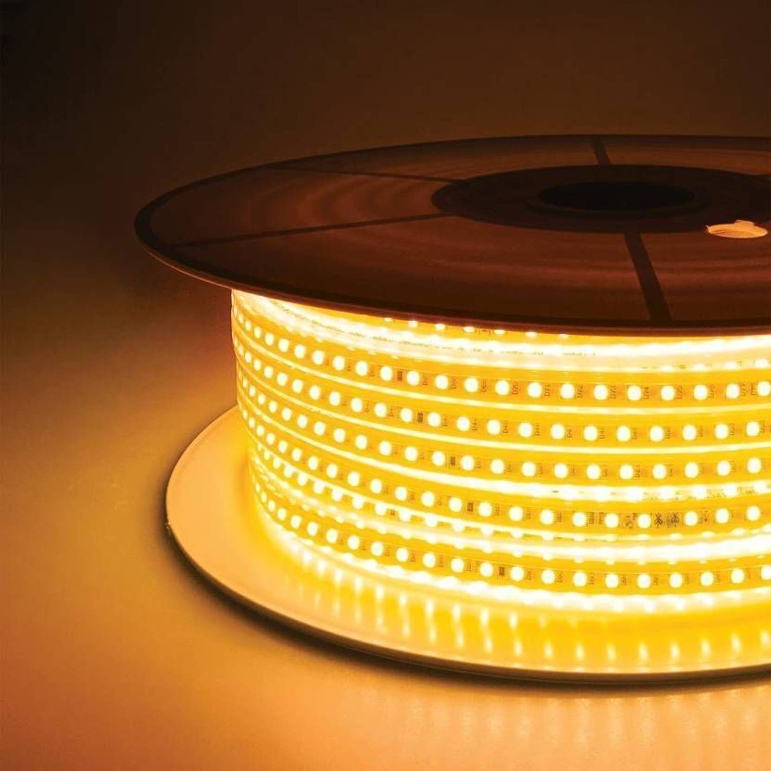 33 Foot 10M Yellow LED Rope Light - Image 1