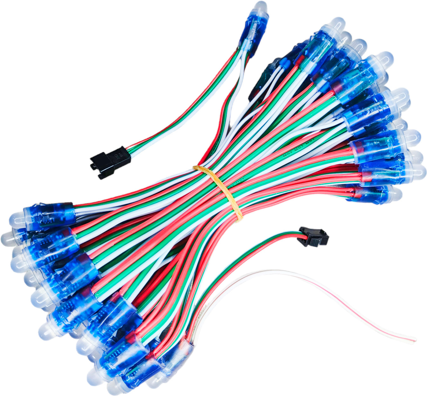 Image of Riptu 50 LEDs 6 m Multicolor Color Changing, Flickering, Steady Strip Rice Lights