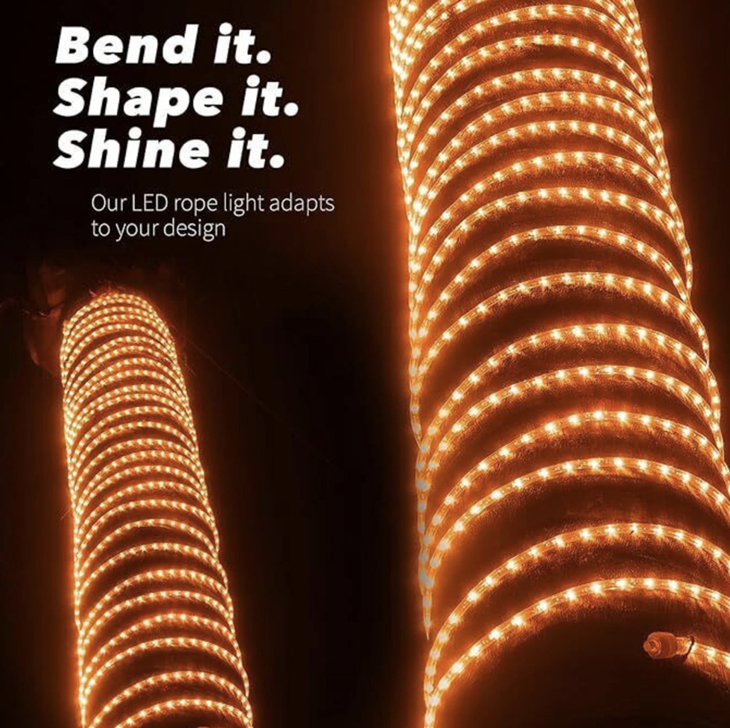 Image of Peafowl Wholesale 1200 LEDs 10.16 m Orange Steady Strip Rice Lights (Pack of 1)