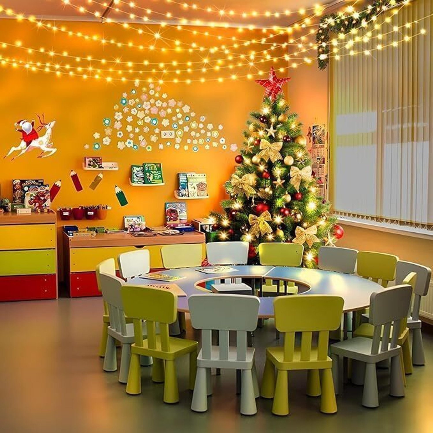 Image of CARSTEN 200 LEDs 40 m Yellow Steady String Rice Lights