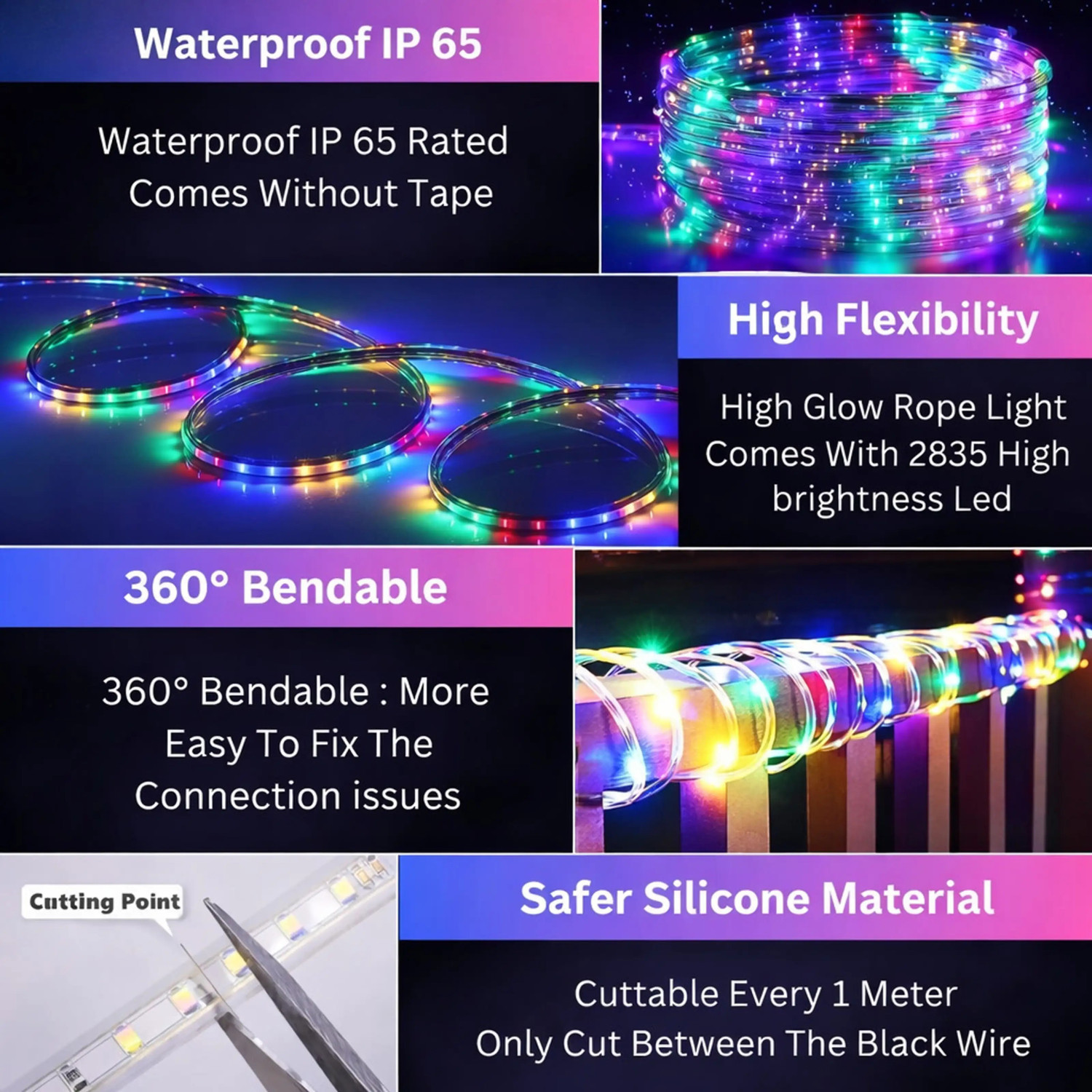 Image of spark world 1200 LEDs 2 m Multicolor Steady Strip Rice Lights