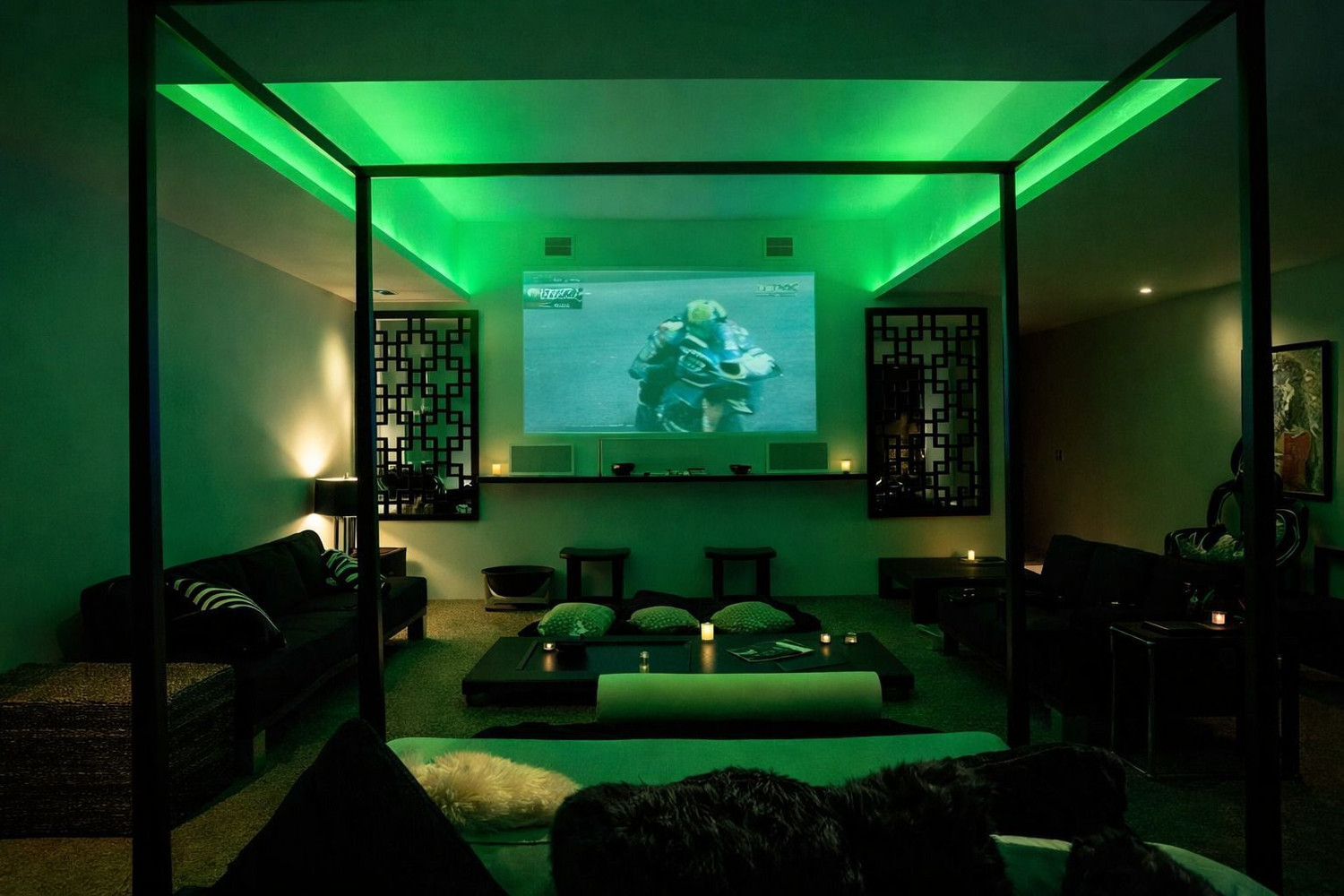 Image of spark world 1200 LEDs 3 m Green Steady Strip Rice Lights
