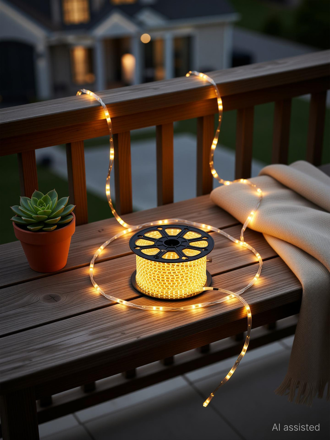Image of MURPHY 2400 LEDs 17.5 m Yellow Steady String Rice Lights