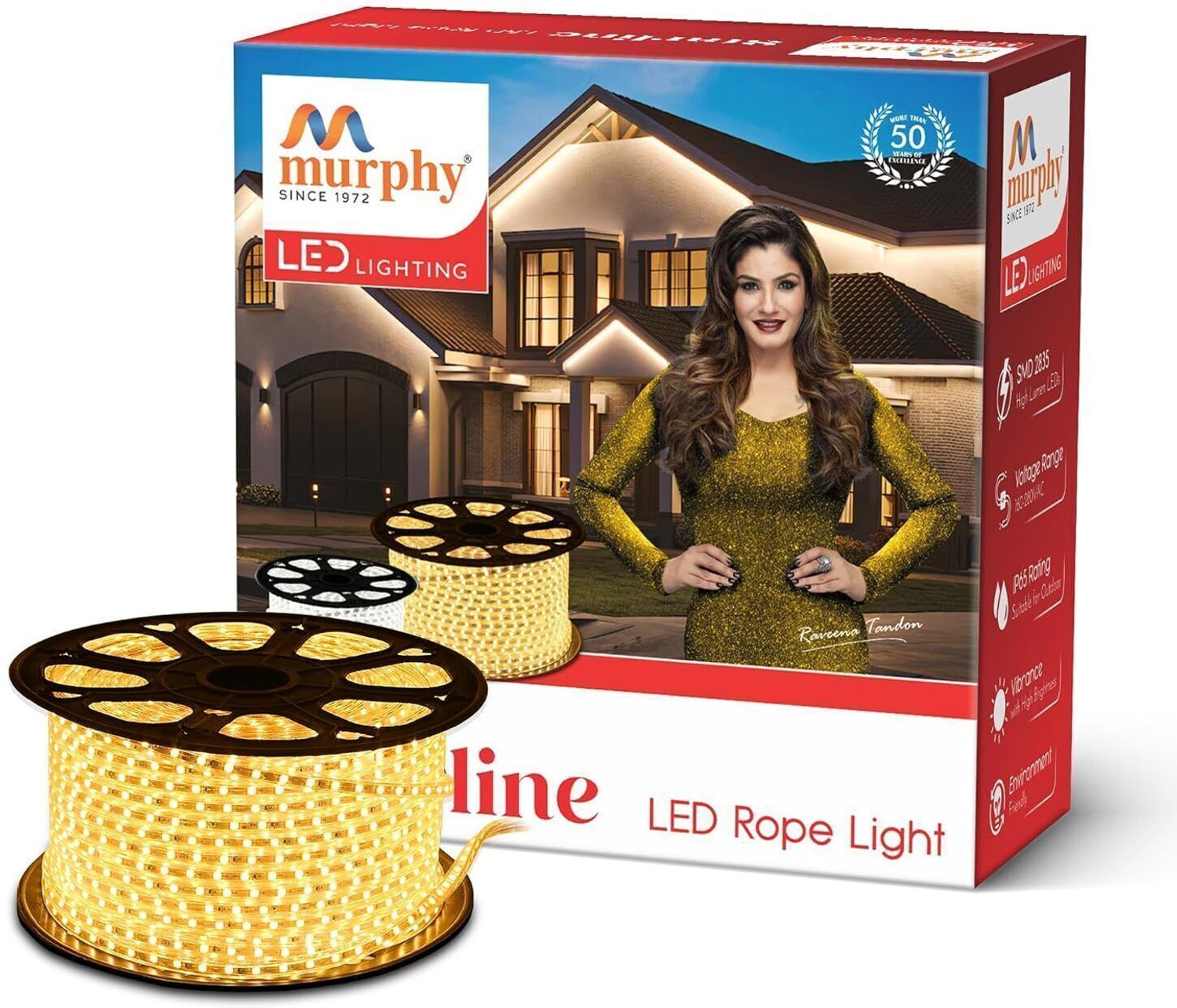 Image of MURPHY 2400 LEDs 17.5 m Yellow Steady String Rice Lights