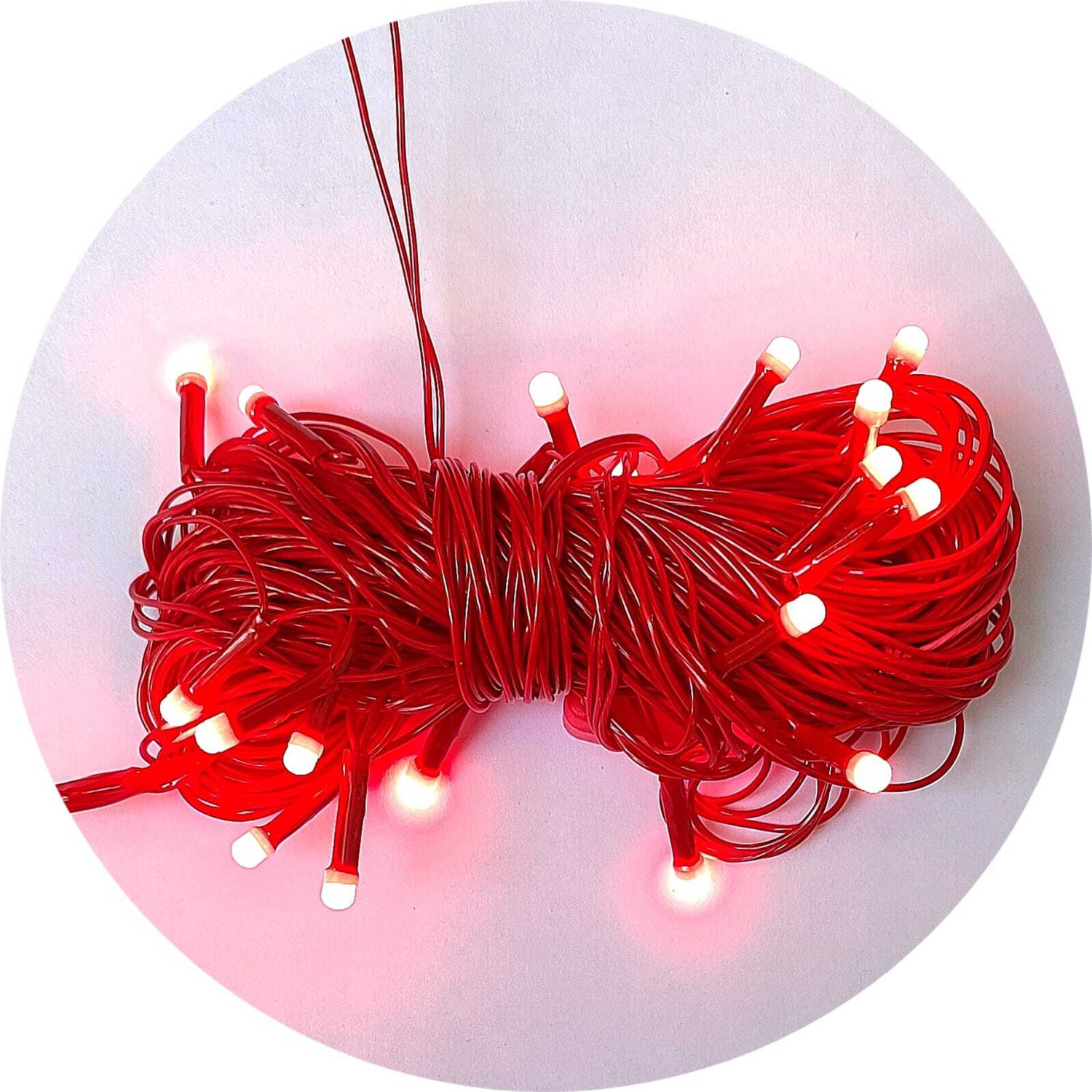 Image of AP Source 40 LEDs 11.5 m Red, Green, Blue, Yellow, Pink, White Steady Ball Rice Lights
