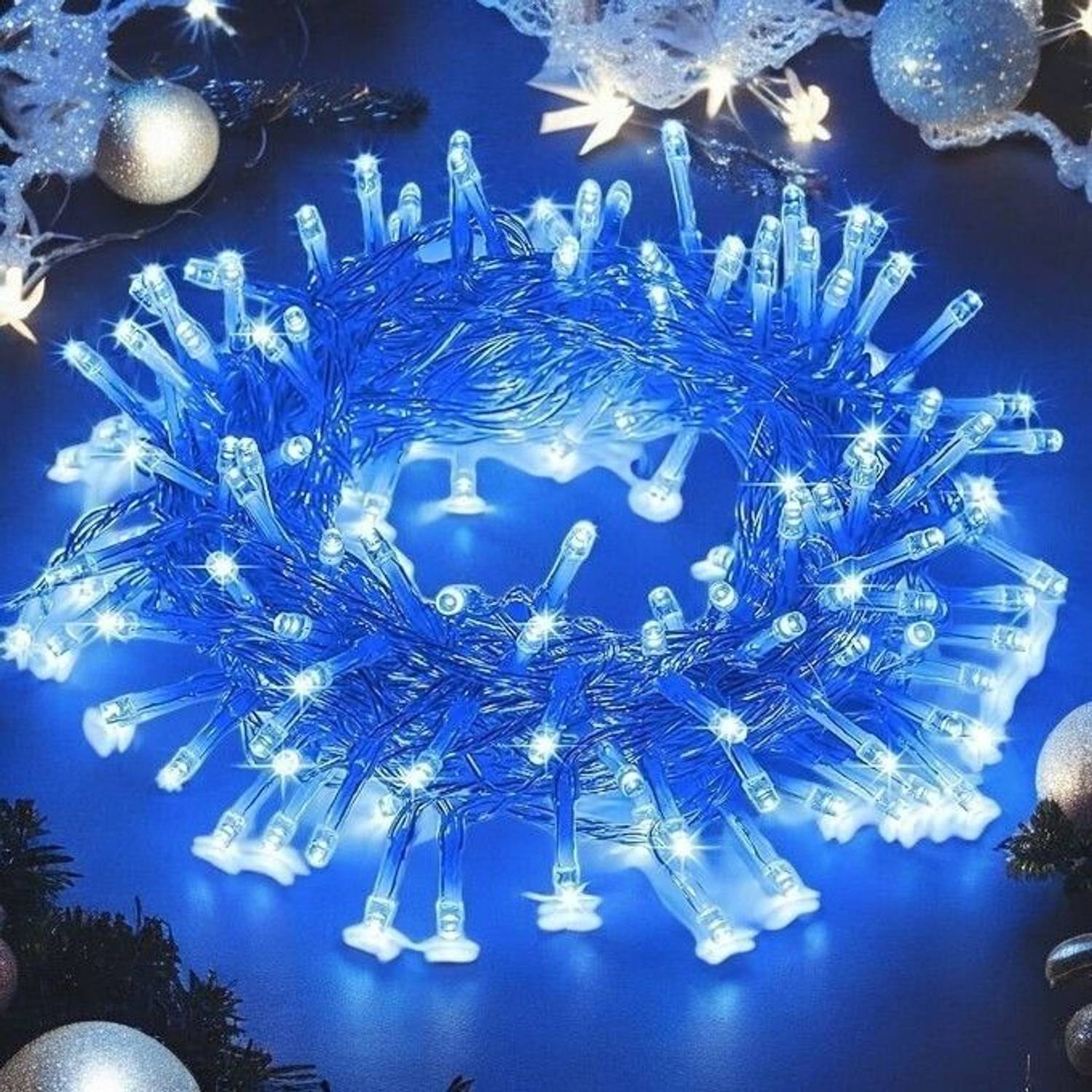 Artopia 36 LEDs 15 m Blue Steady Bulb Rice Lights