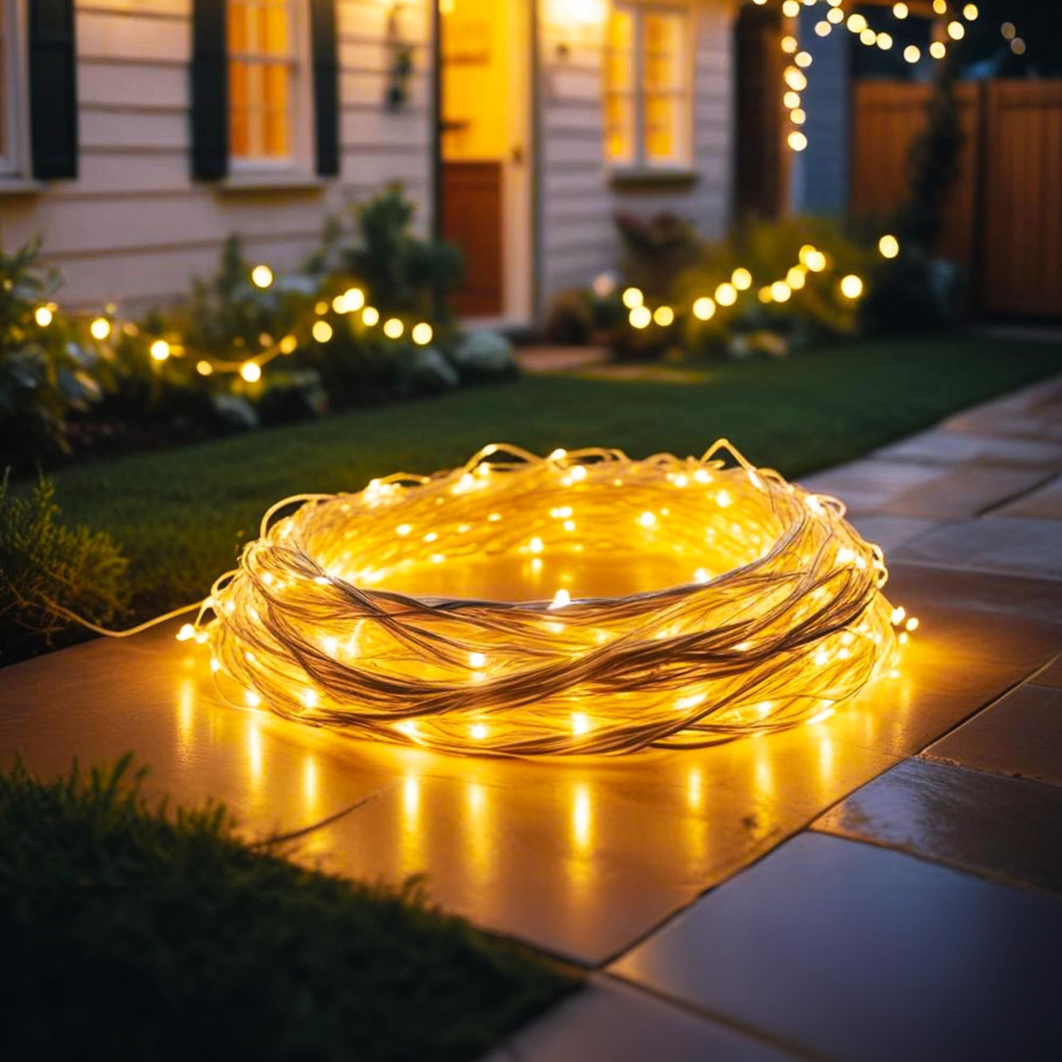 Image of LEDDIT 40 LEDs 10 m Yellow Steady String Rice Lights
