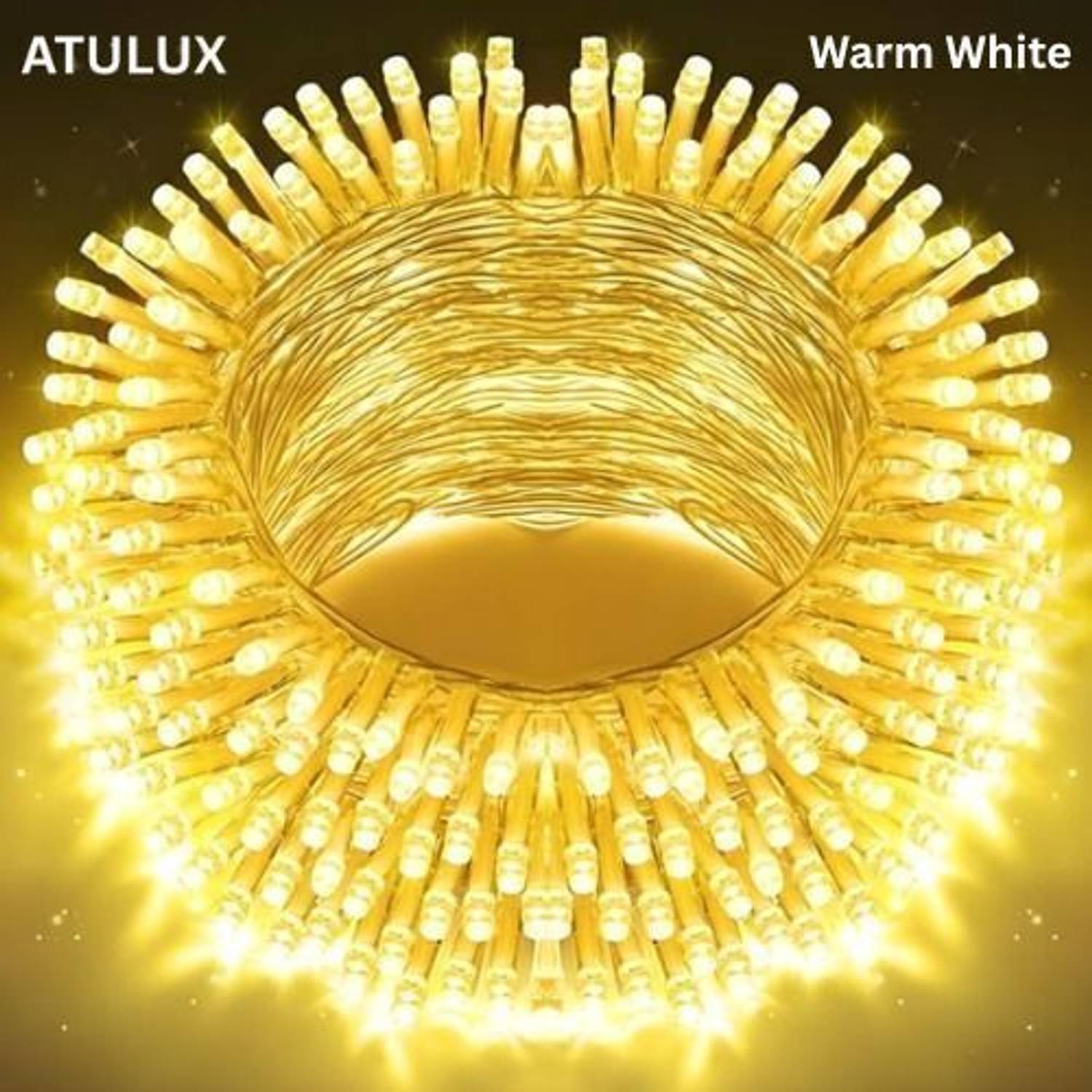 ATULUX 14 LEDs 5 m White Steady String Rice Lights
