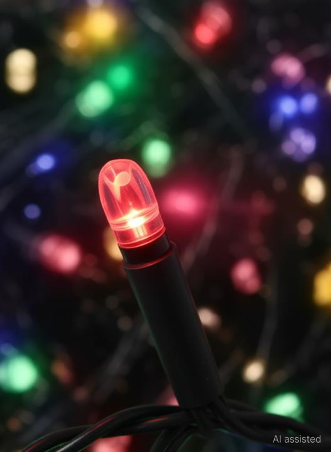 Image of diwalilights 220 LEDs 50 m Multicolor Color Changing, Flickering, Steady Flower Rice Lights