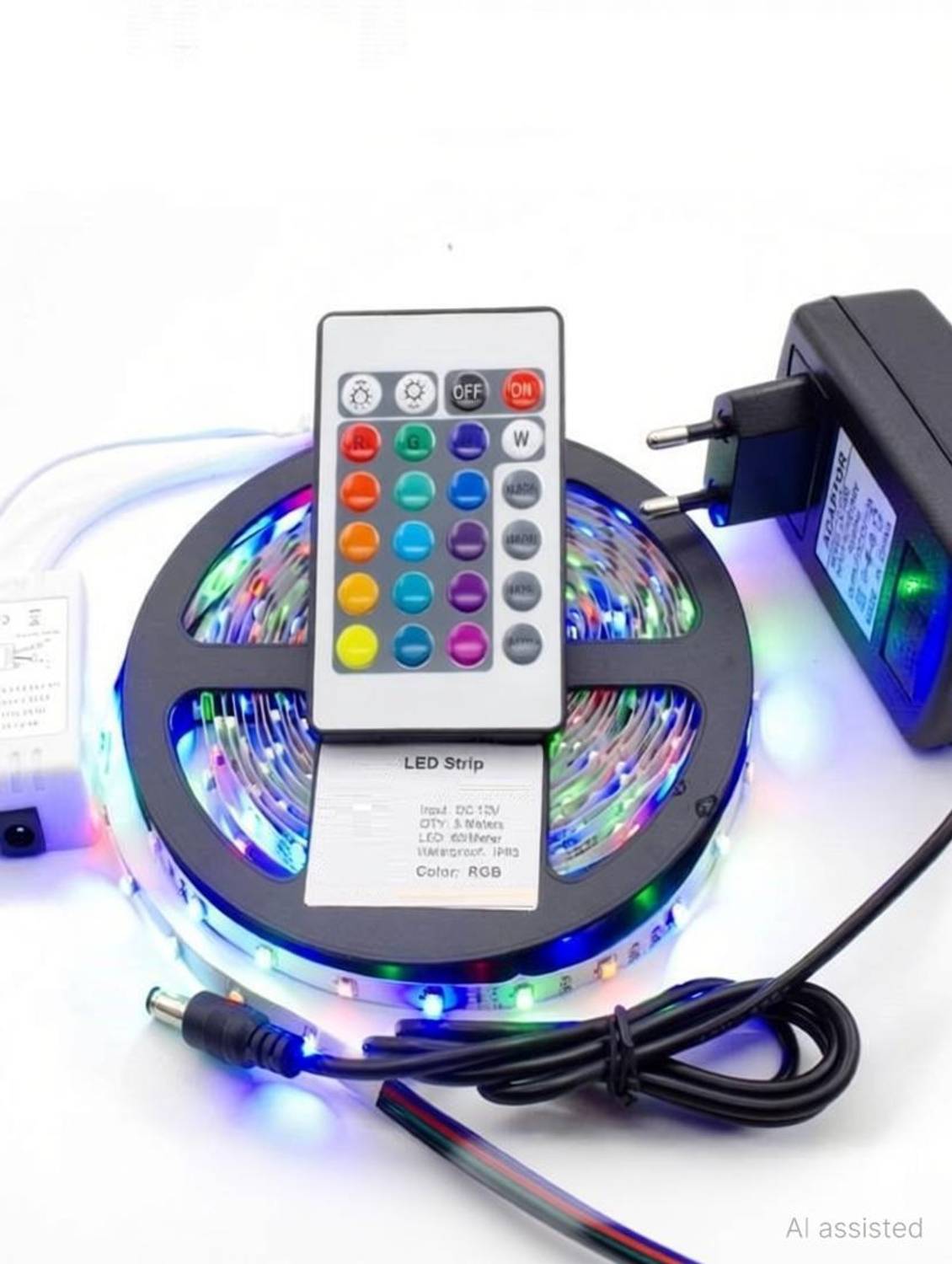 ABlue Clipper 300 LEDs 4 m Multicolor, Red, Green, Blue Color Changing, Flickering, Steady Strip Rice Lights