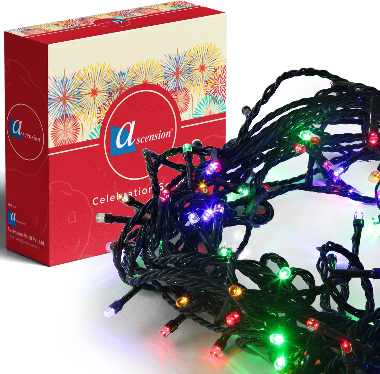 Ascension 35 LEDs 13 m Multicolor Color Changing String Rice Lights