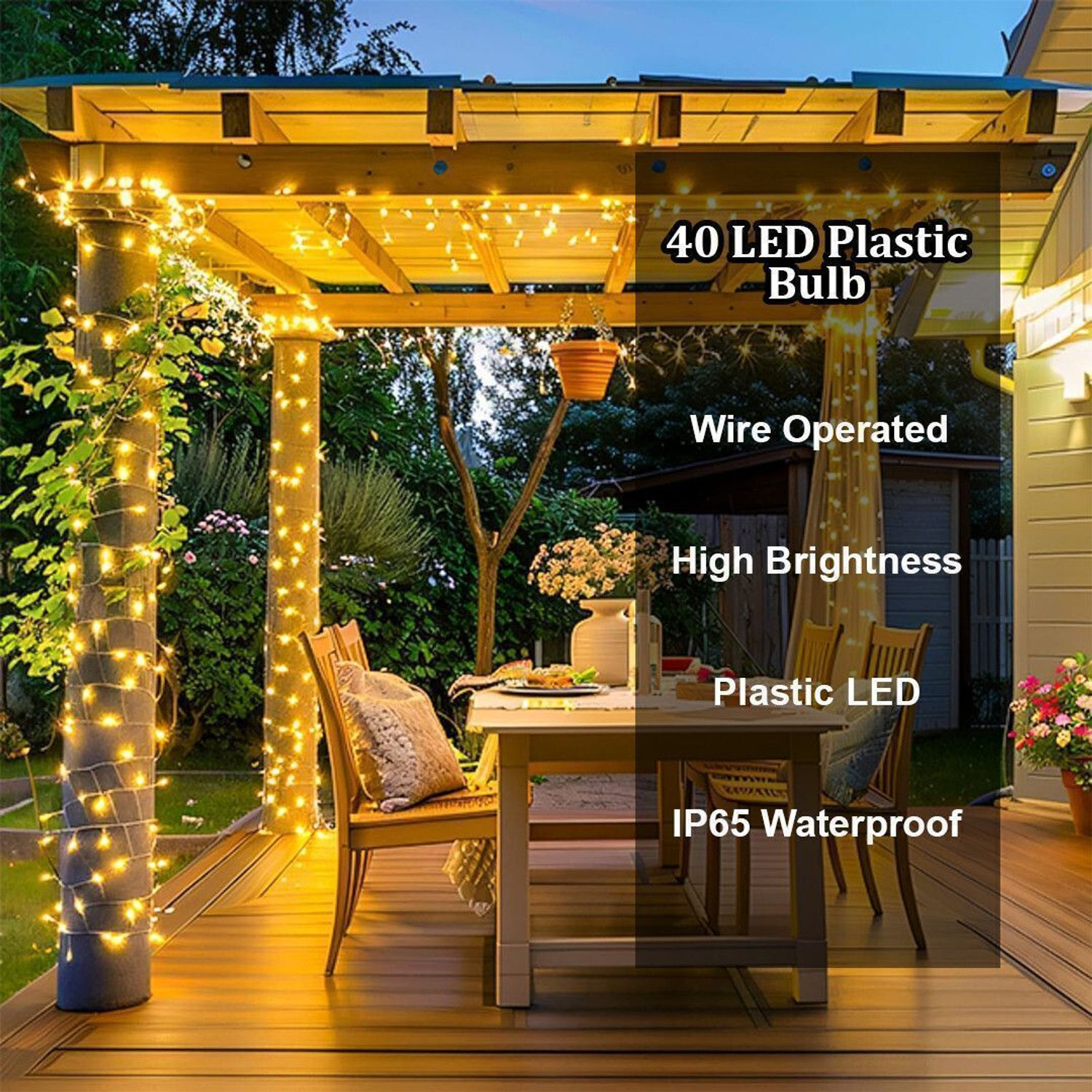 Image of FIZZYTECH 40 LEDs 11 m Multicolor Steady String Rice Lights