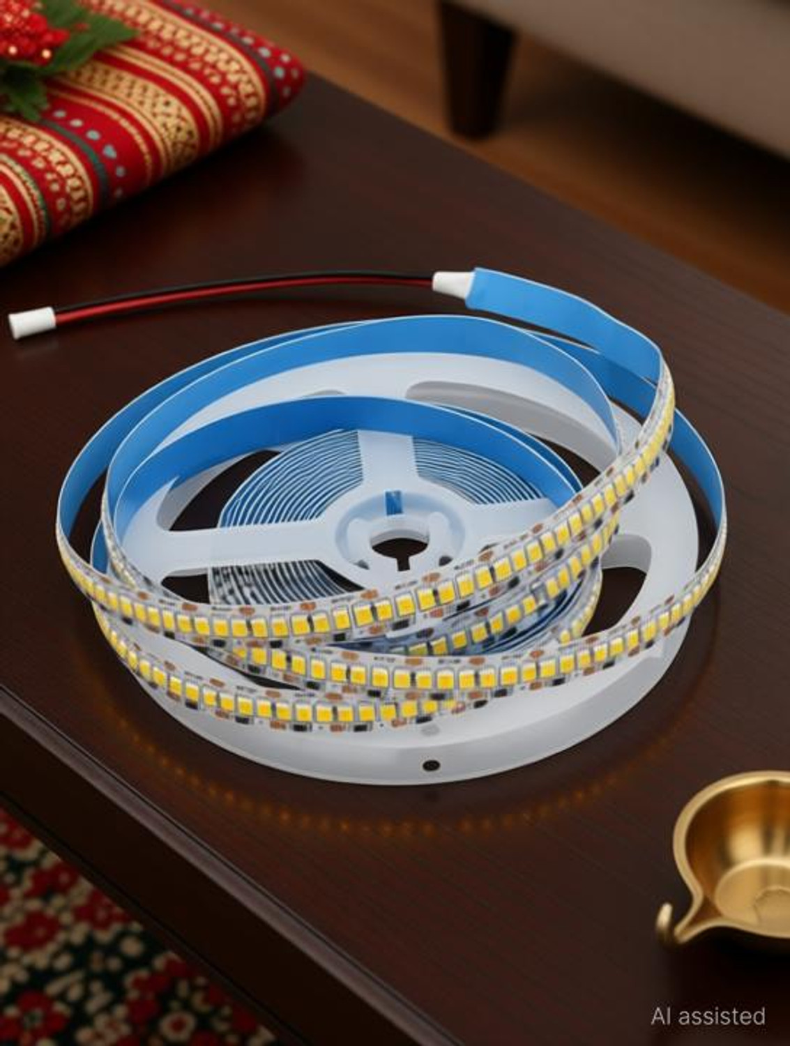 Image of GUNATIT INNOVATIONS 1200 LEDs 5 m Yellow, White Steady Strip Rice Lights