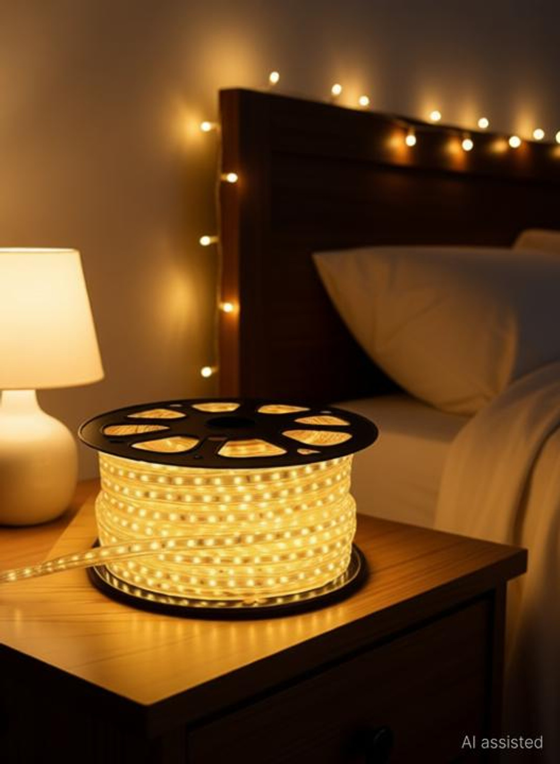 Image of The CharmingFinds Hub 480 LEDs 3 m Gold Flickering, Color Changing, Steady Strip Rice Lights