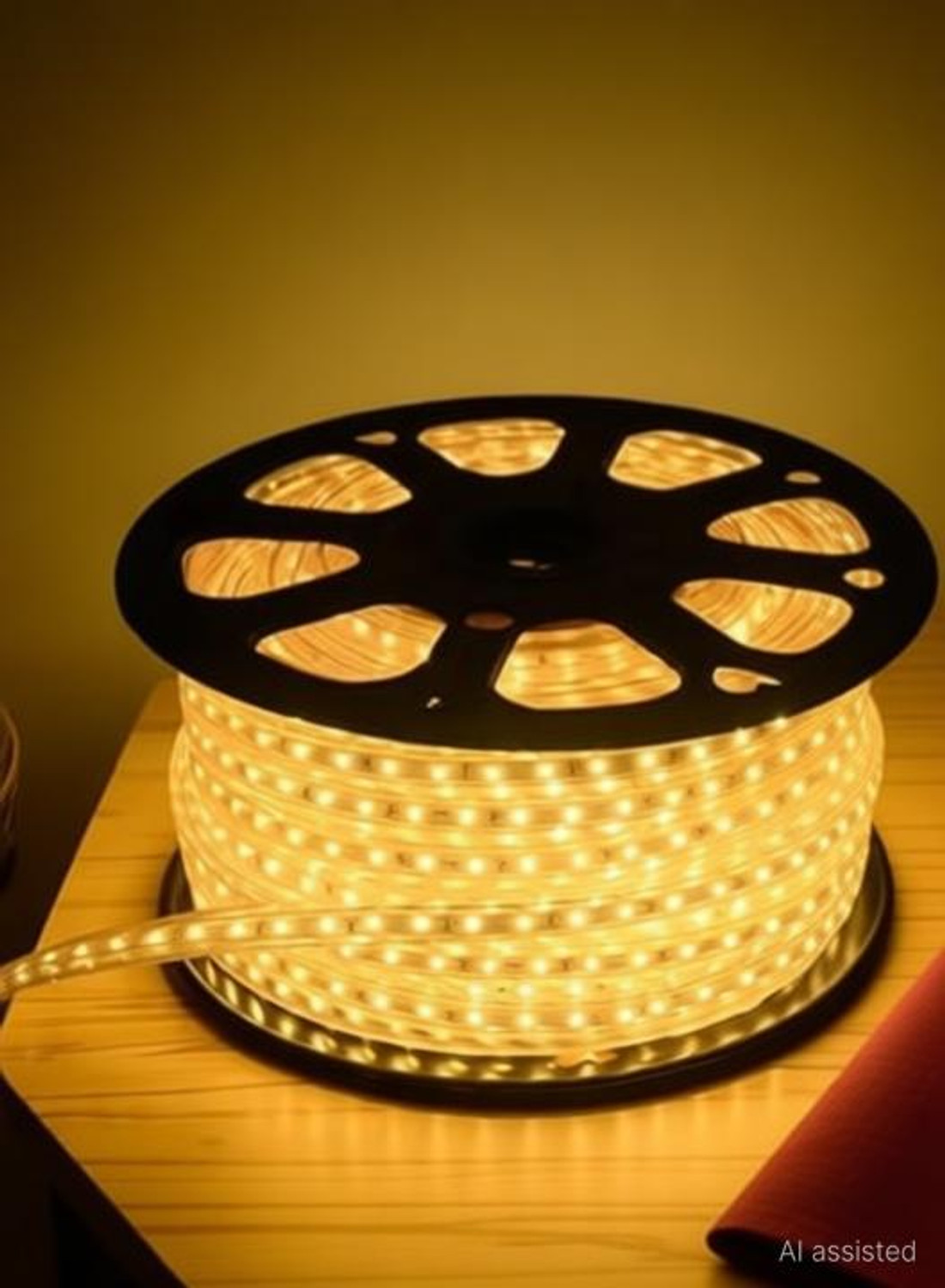 Image of The CharmingFinds Hub 480 LEDs 3 m Gold Flickering, Color Changing, Steady Strip Rice Lights