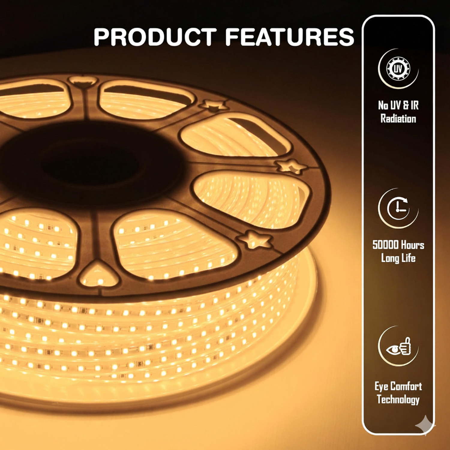 Image of ELECRTIC ELITE 4200 LEDs 30 m Yellow, White Steady String Rice Lights (Pack of 1)