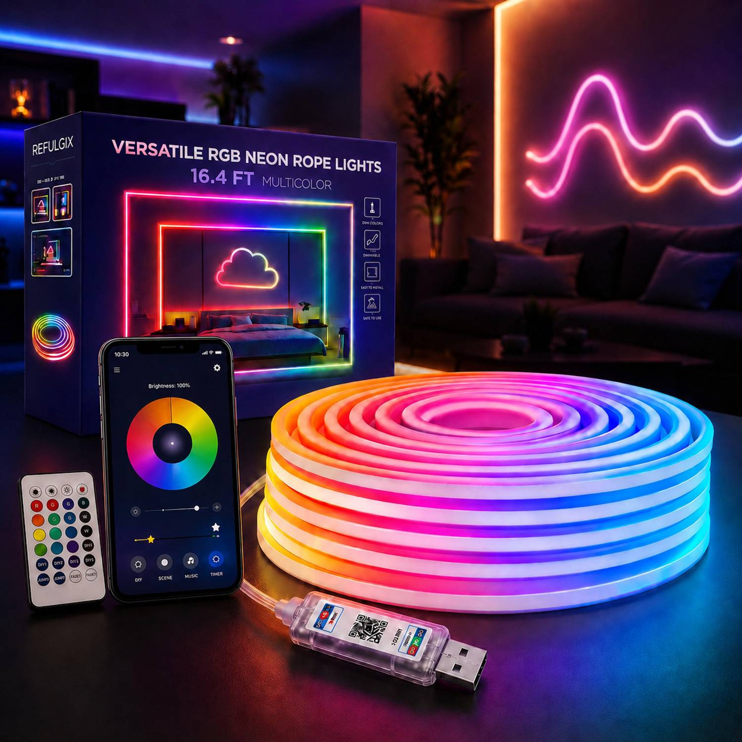Refulgix 500 LEDs 5m Multicolor Strip Lights - Image 1