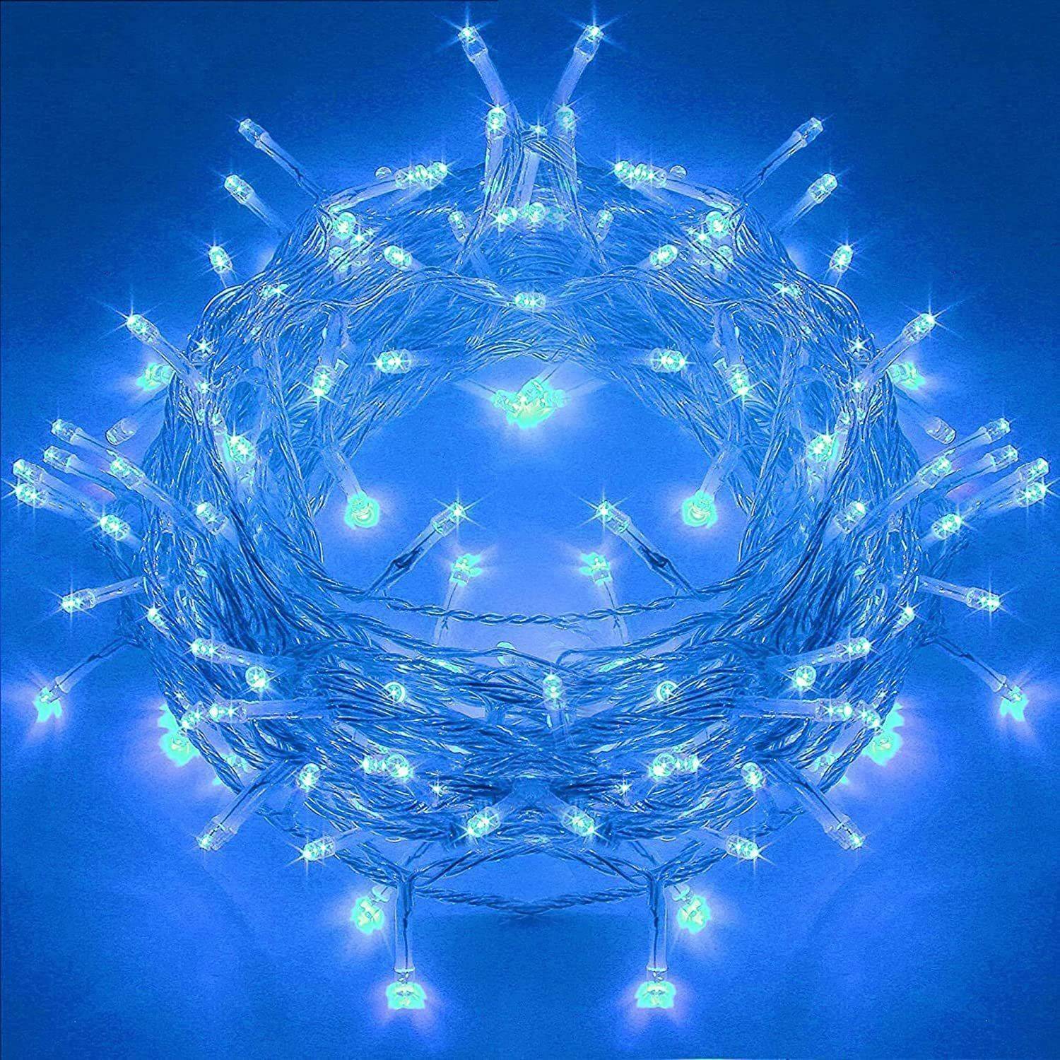PESCA 40 LEDs 11 m Blue Steady String Rice Lights (Pack of 1)
