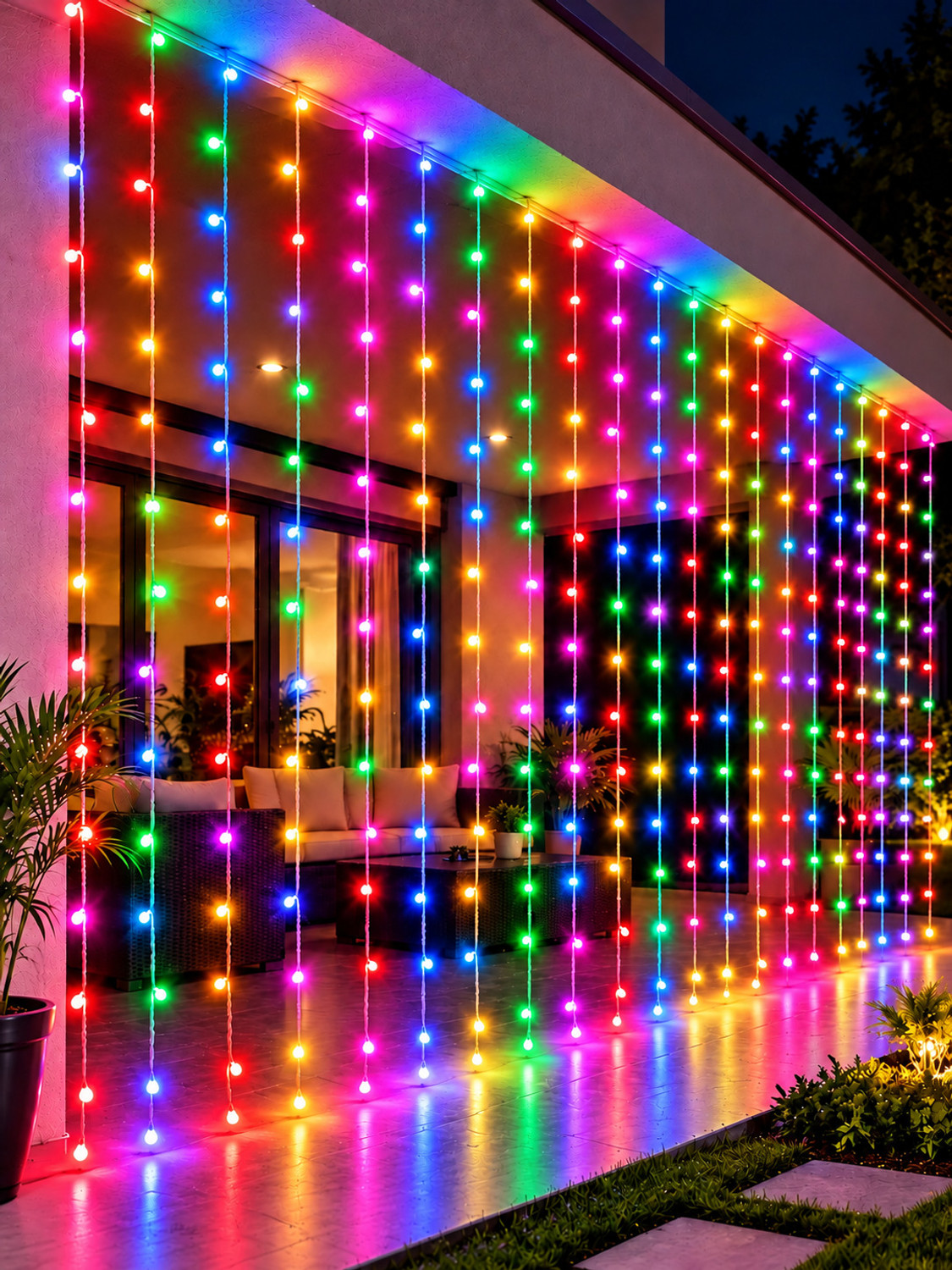 Image of ATULUX 180 LEDs 21 m Multicolor Flickering String Rice Lights (Pack of 1)