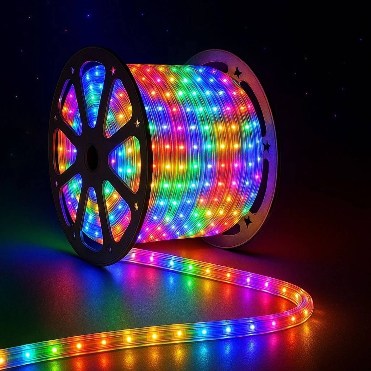 33 Foot 10M Rope Light Waterproof High Brightness For Indoor/Outdoor Use 1200 LEDs 10 m Multicolor Steady Strip Rice Lights