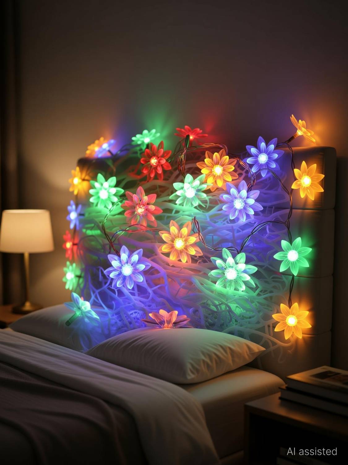 xenith 14 LEDs 3.5 m Multicolor Steady Leaf Rice Lights