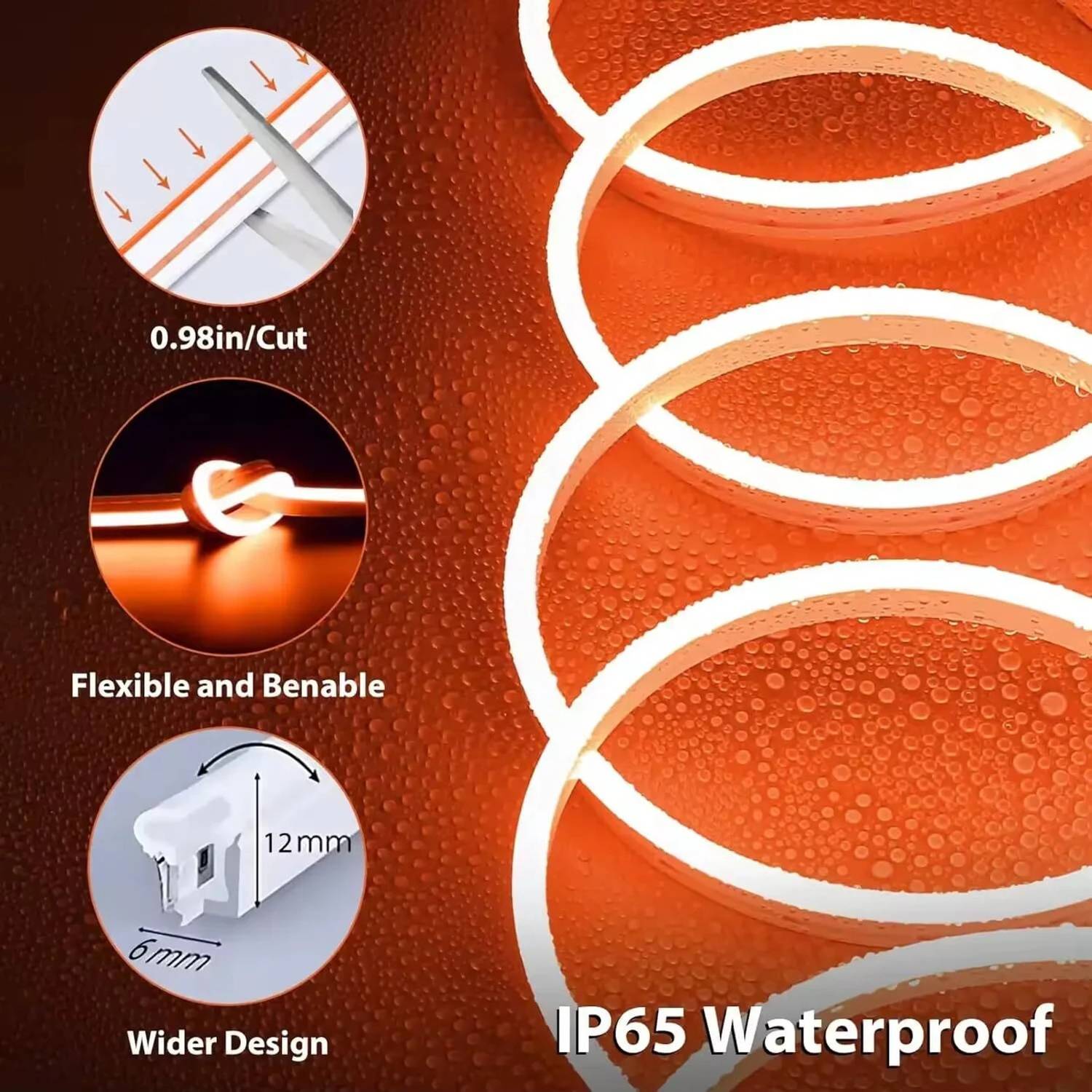 Plugit 599 LEDs 5m Orange Rice Lights Pack of 1 - Image 2