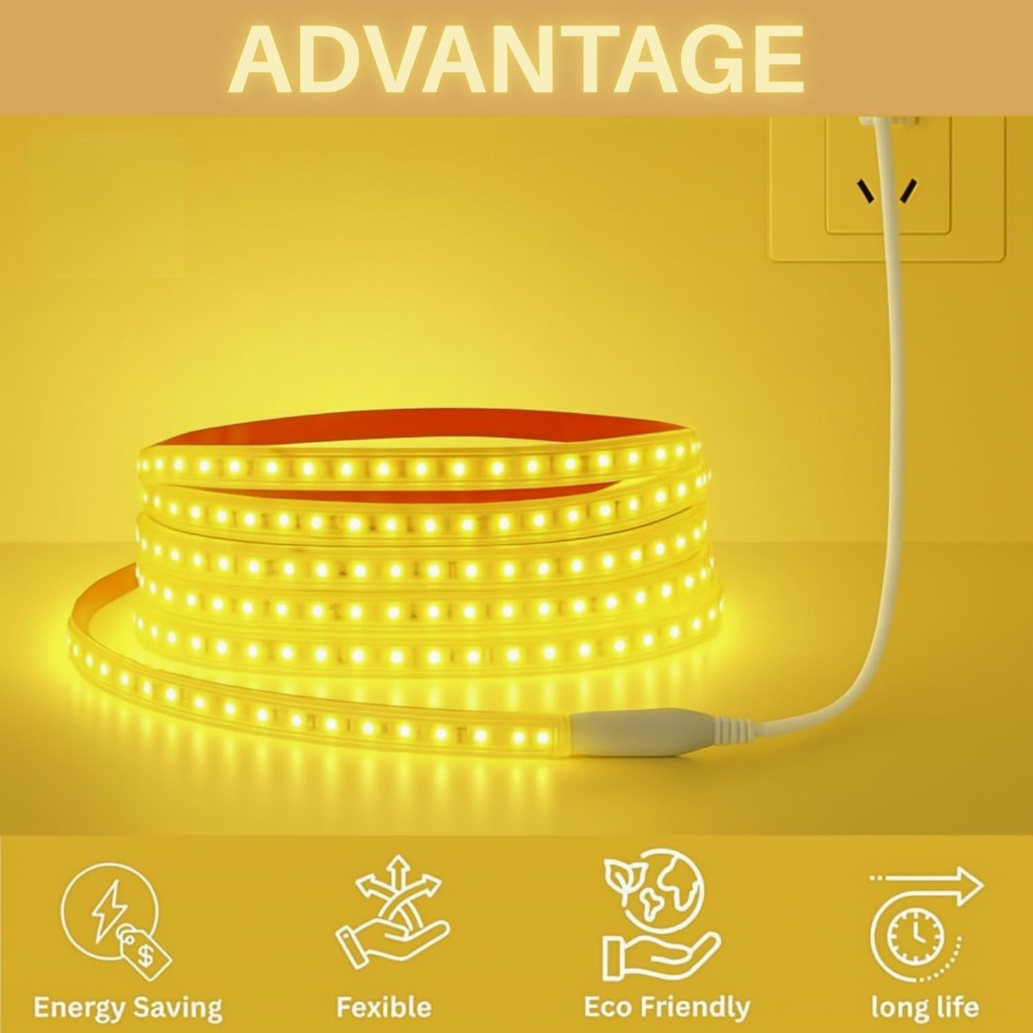 Image of ELECRTIC ELITE 600 LEDs 25 m White Steady String Rice Lights