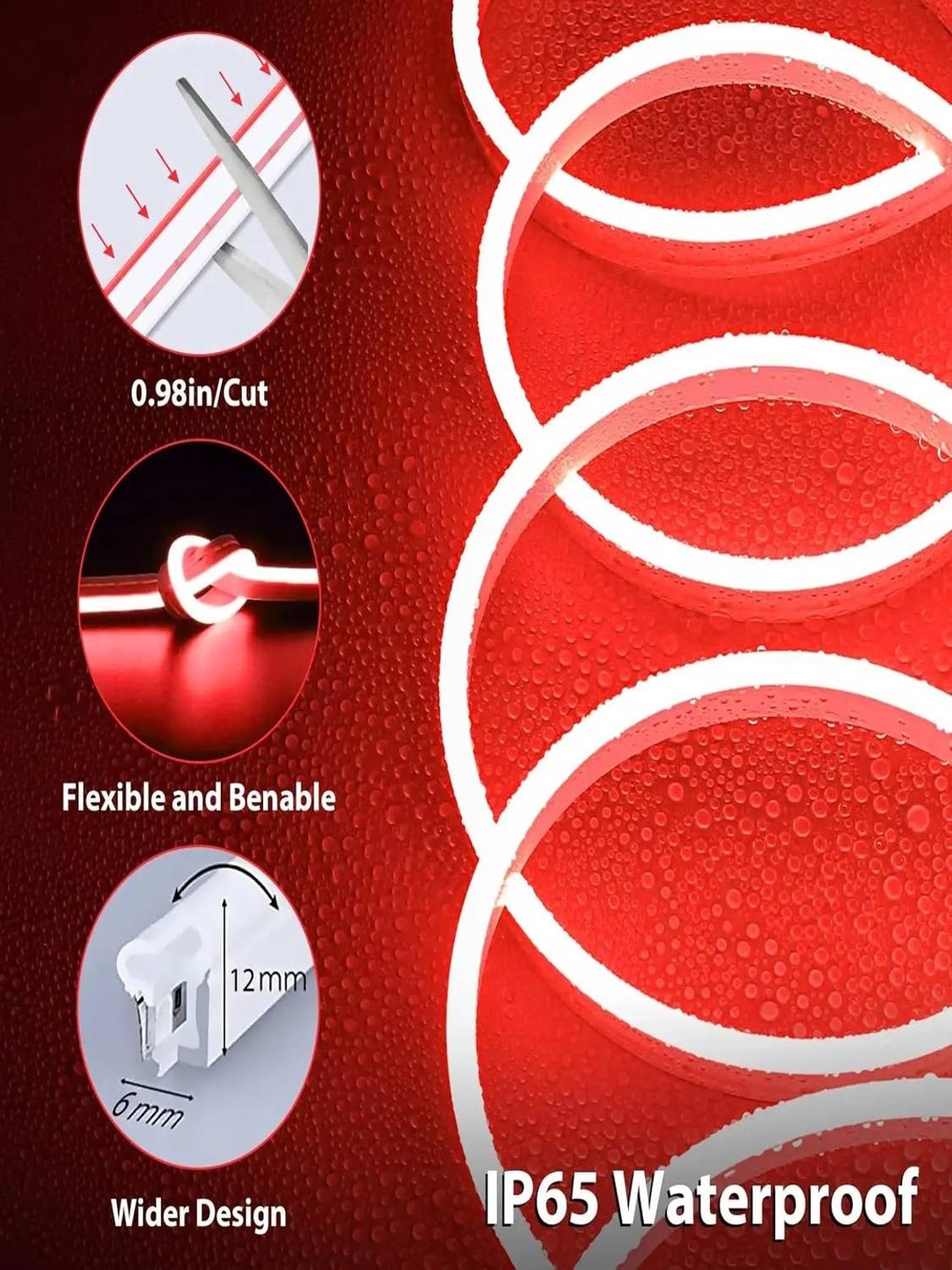 Brilights 600 LEDs 5m Red Strip Lights Pack of 1 - Image 2
