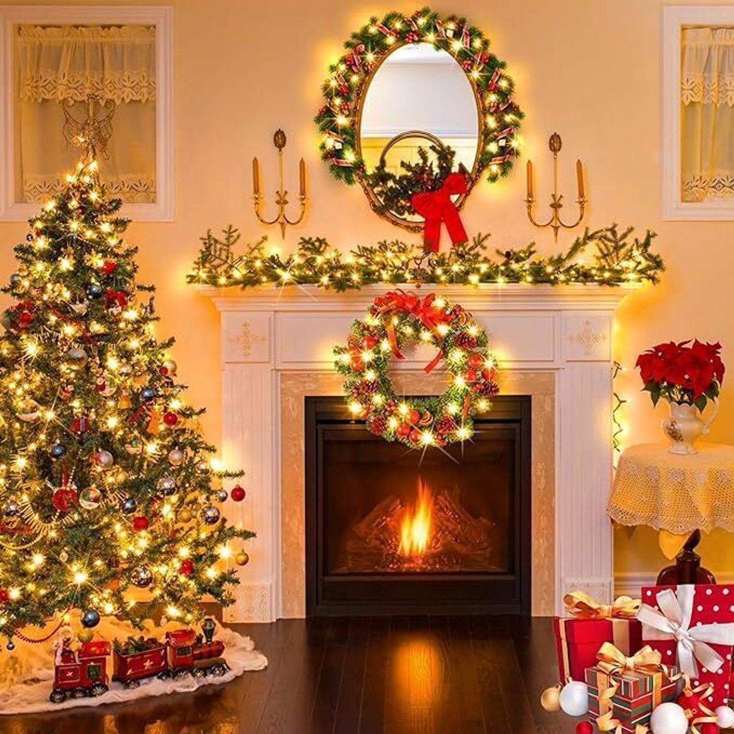 Image of CARSTEN 200 LEDs 40 m Yellow Steady String Rice Lights