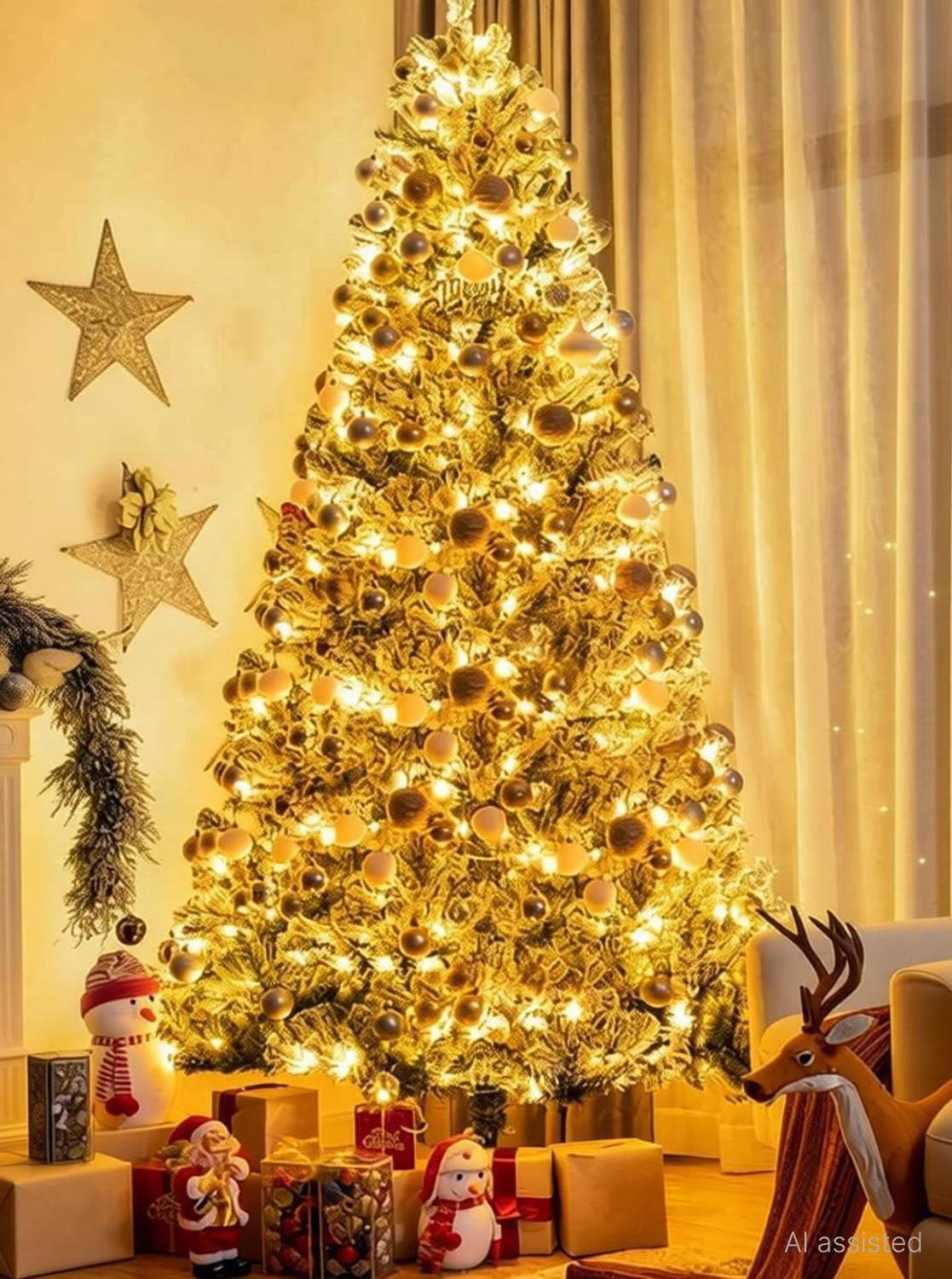 CANDLE 40 LEDs 11 m Gold Steady String Rice Lights