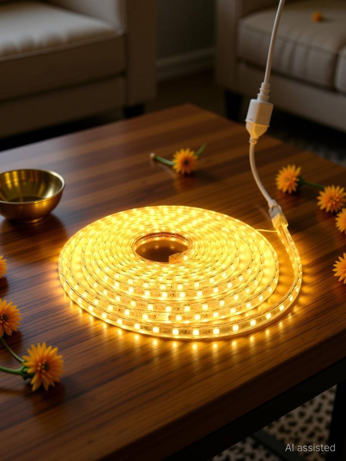 Volt Vision 1200 LEDs 5m Yellow Rice Lights - Image 2
