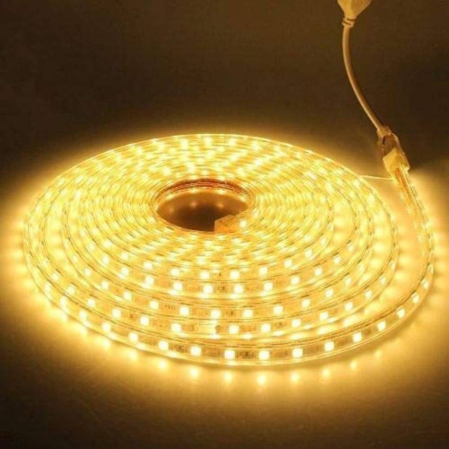 Peafowl Wholesale 1200 LEDs 10 m Yellow Steady Strip Rice Lights
