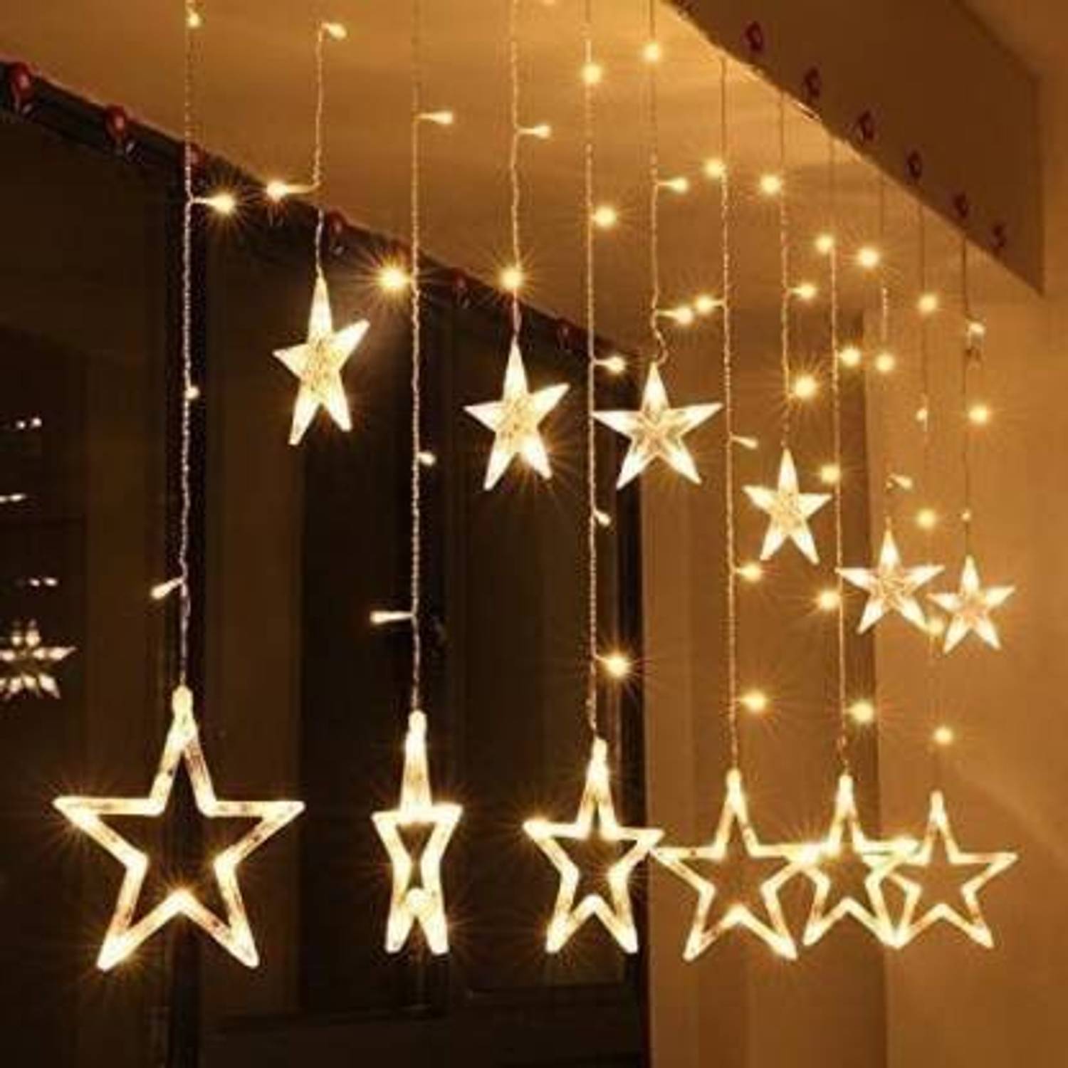 ALLTACK IN 10 LEDs 3.05 m Yellow Steady Star Rice Lights