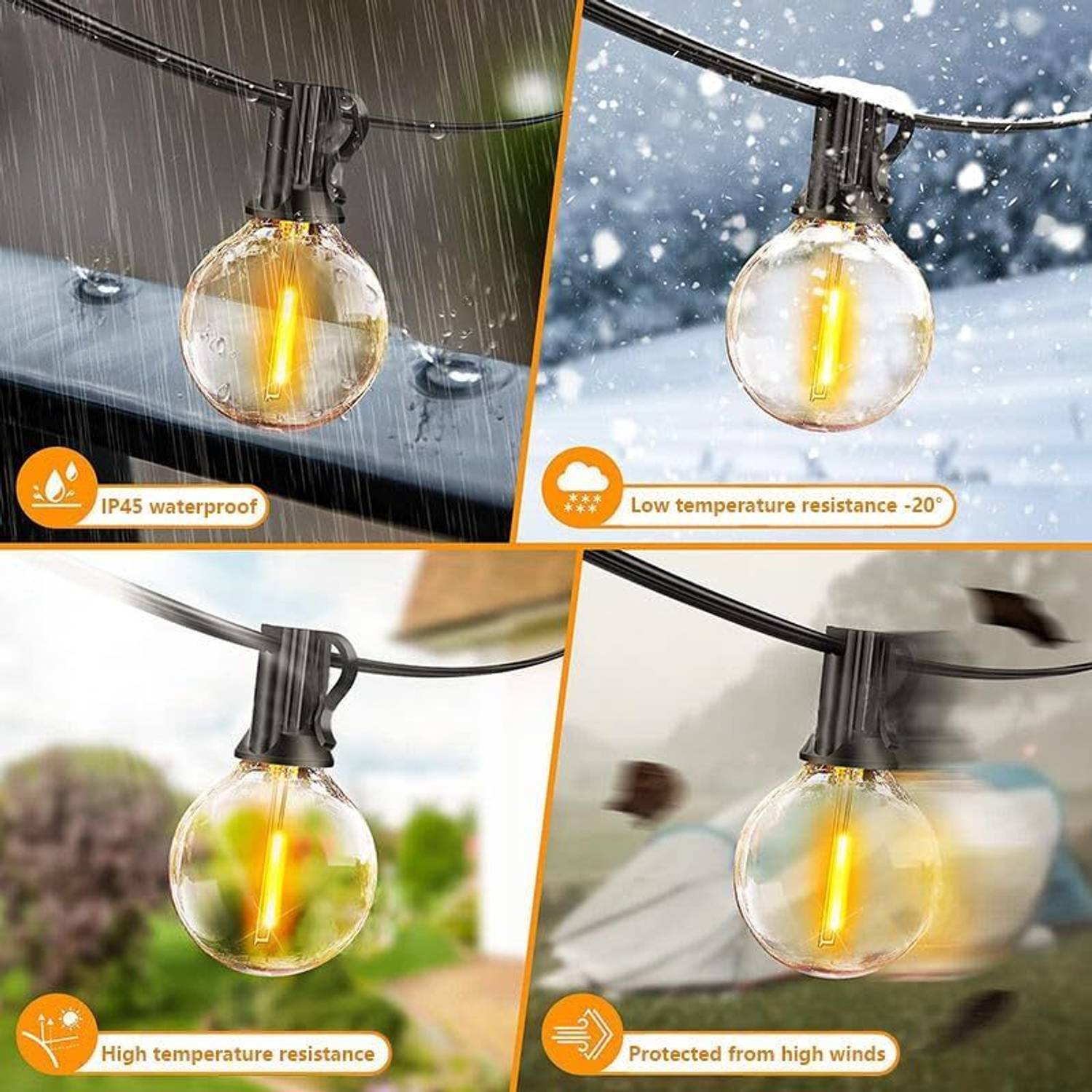 One94Store 15 LEDs 4.5m Yellow Rice Lights - Image 3