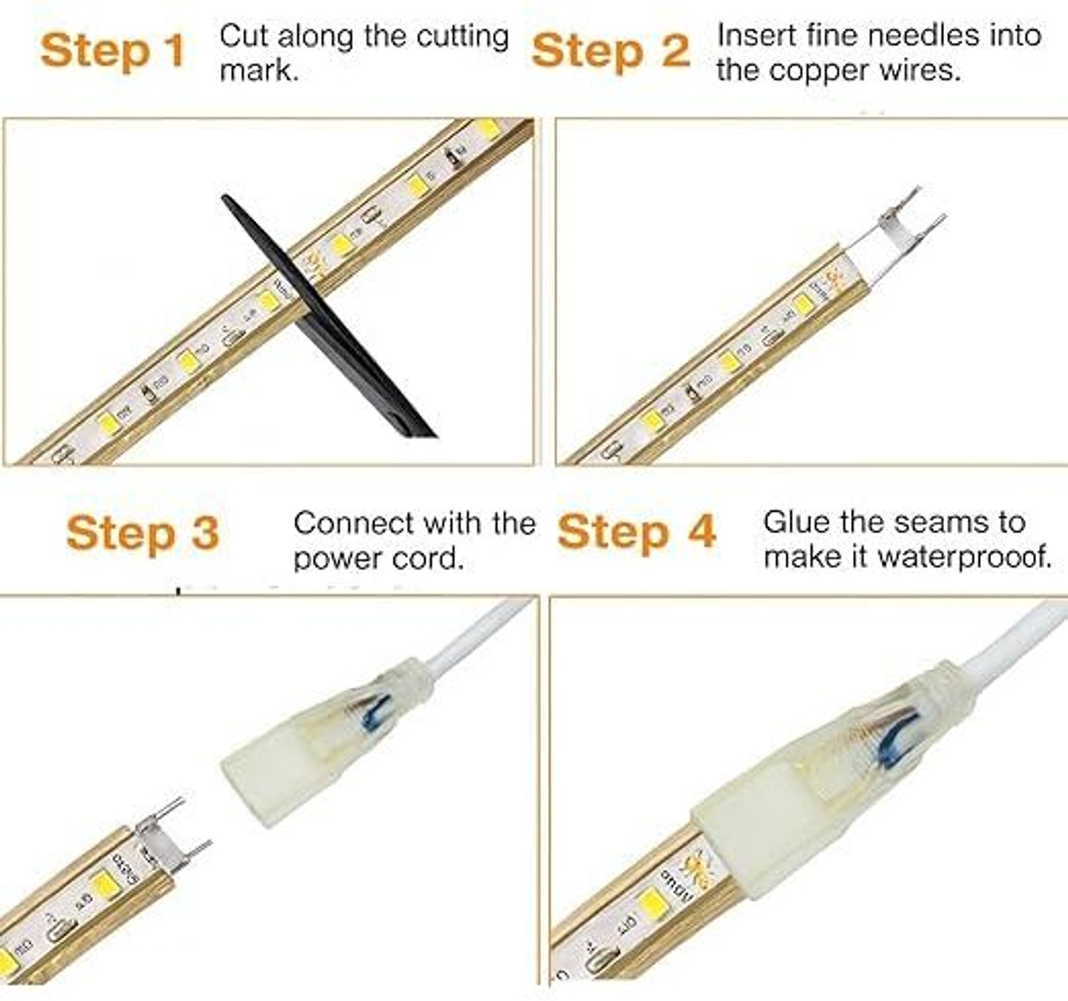 Image of Refulgix 600 LEDs 5 m Yellow Steady Strip Rice Lights