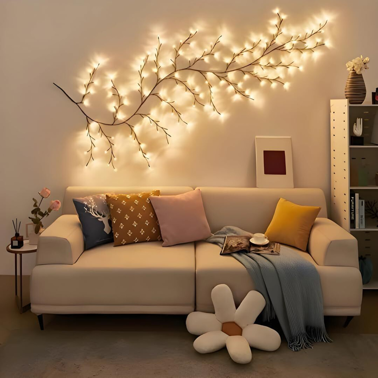 Image of FIPPYO 72 LEDs 5 m Multicolor Steady Flower Rice Lights