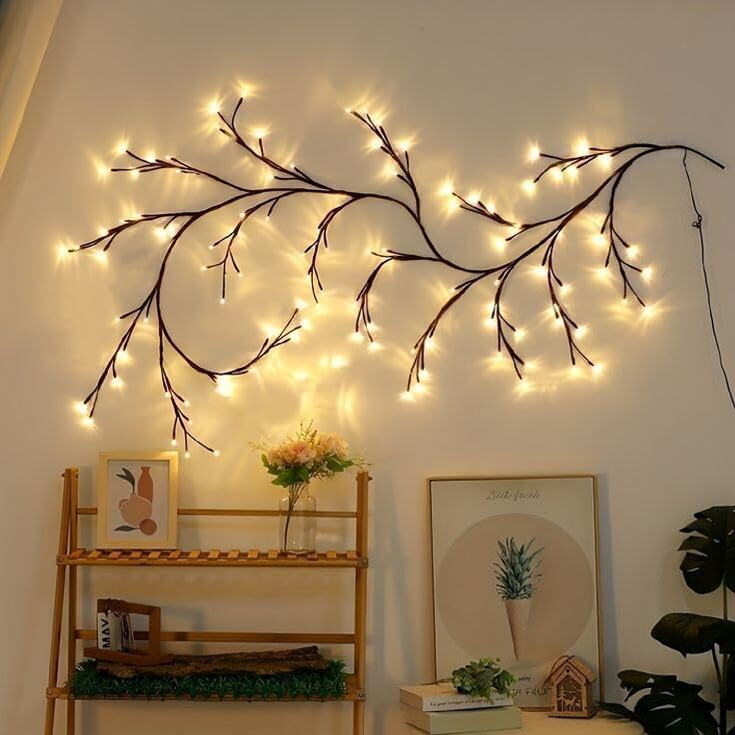 Image of FIPPYO 72 LEDs 5 m Multicolor Steady Flower Rice Lights