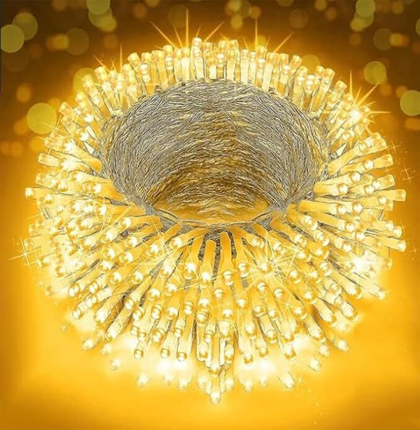 Image of CARSTEN 200 LEDs 40 m Yellow Steady String Rice Lights